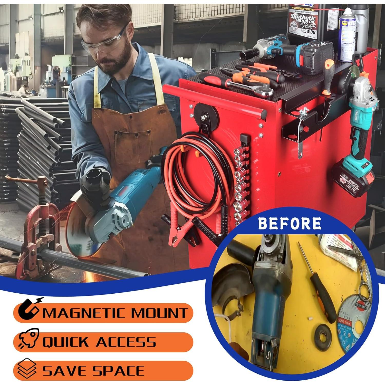 Soporte para Amoladora ULIBERMAGNET de Acero Sólido con Gancho