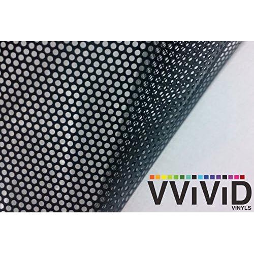 Película de Ventana Perforada VViViD 0.15m x 1.22m Negra
