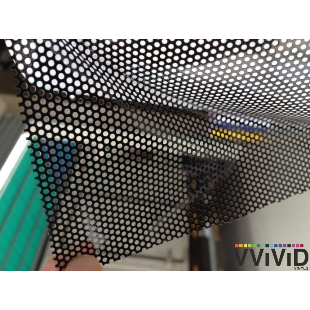 Película de Ventana Perforada VViViD 0.15m x 1.22m Negra