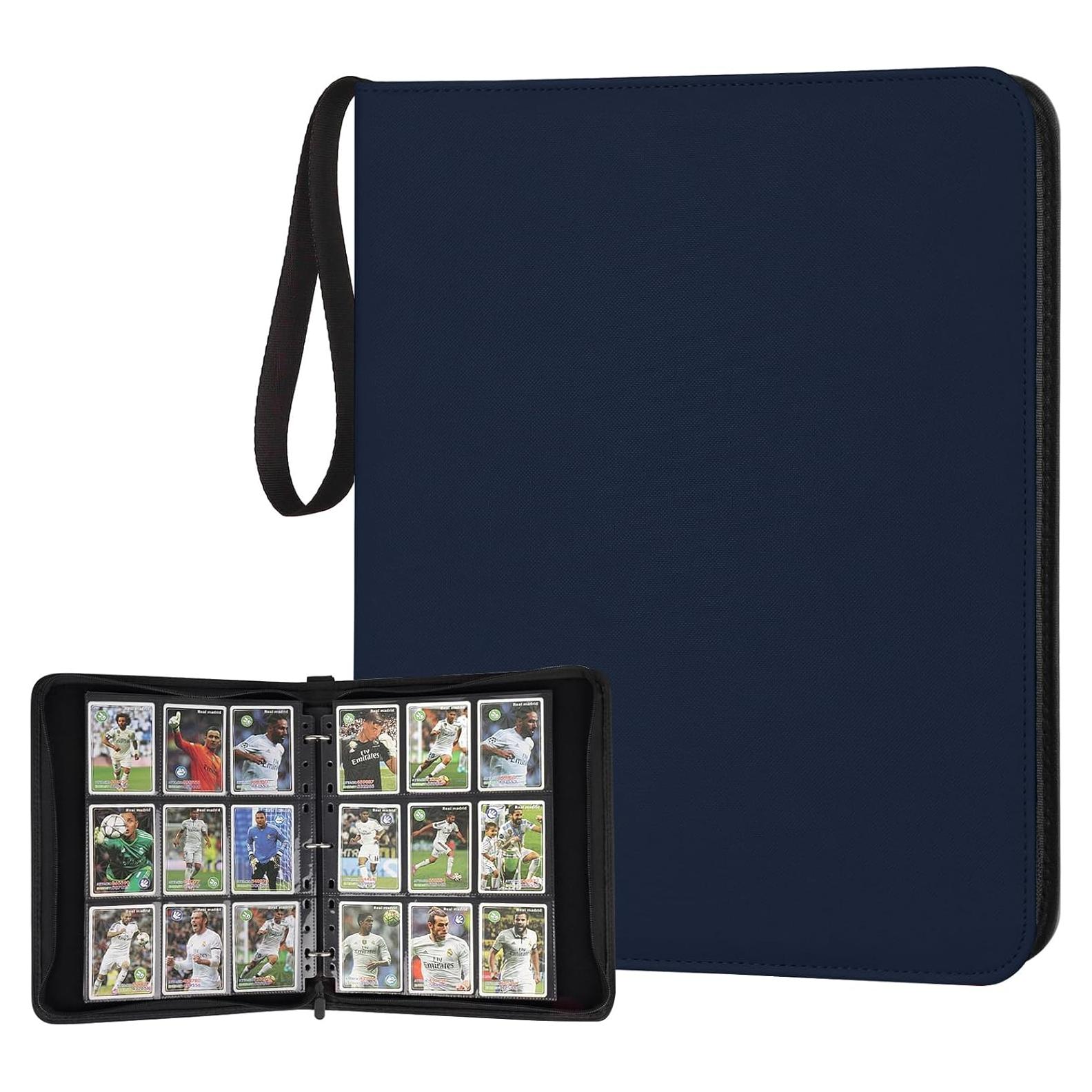 Carpeta de Tarjetas Foalgo 9 Bolsillos 720 Tarjetas Azul