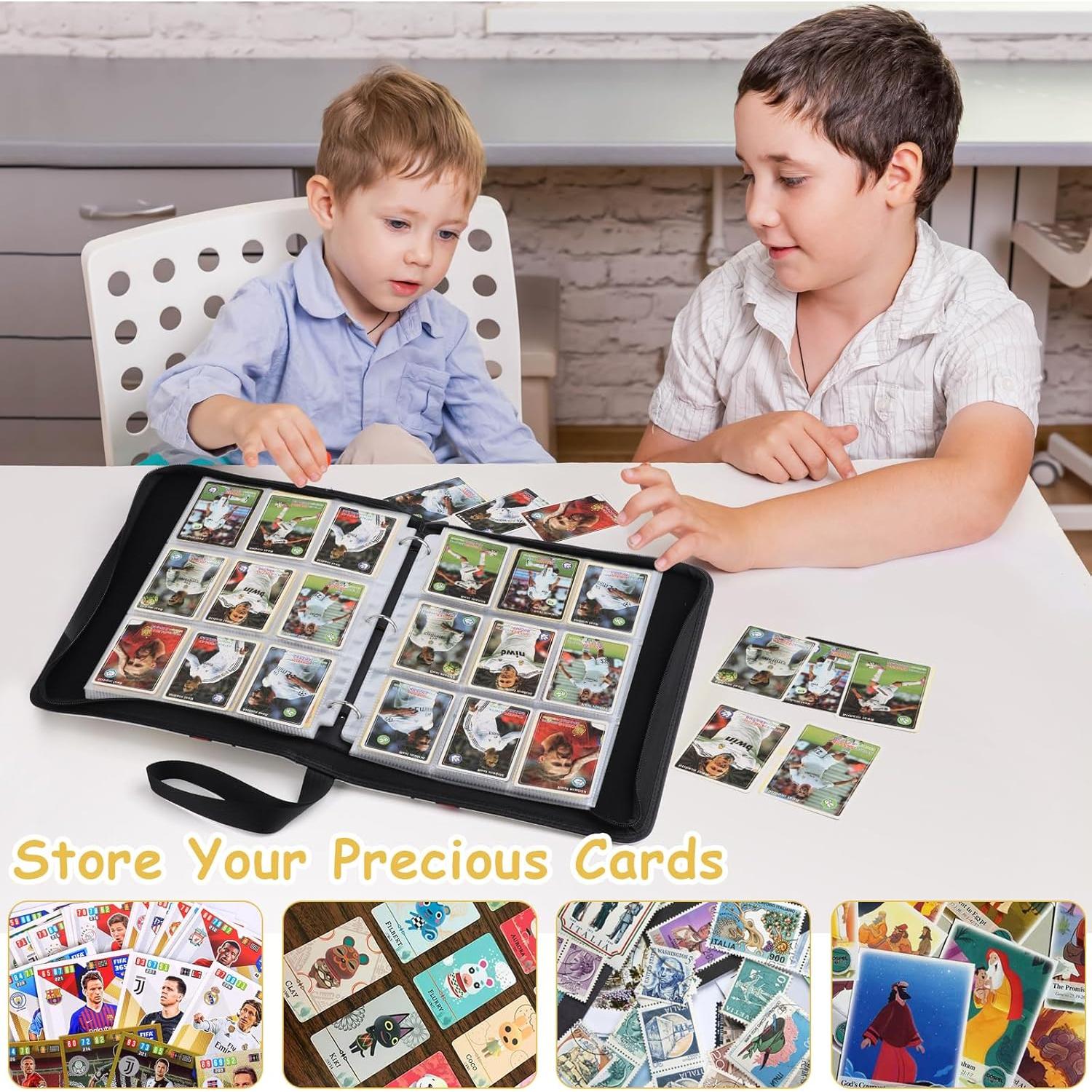 Carpeta de Tarjetas Foalgo 9 Bolsillos 720 Tarjetas Azul