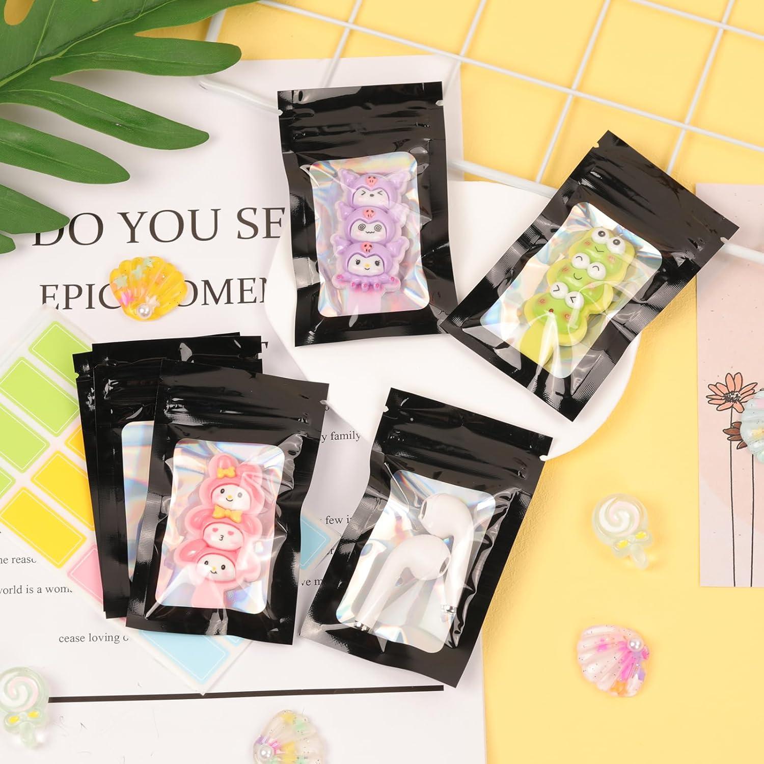 120 Bolsas Mylar Reutilizables Funseeya 6x10cm a Prueba de Olores