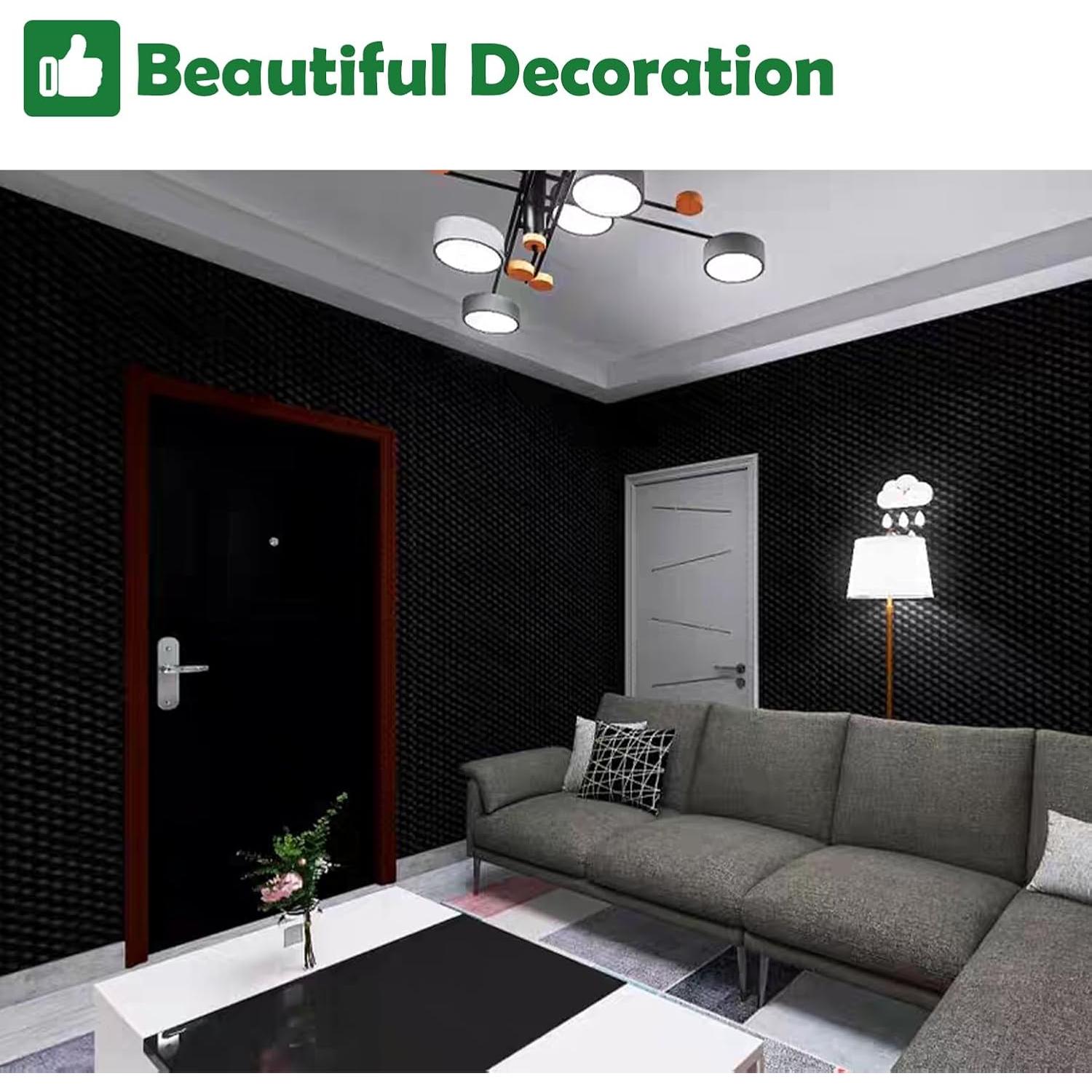 Paquete de 12 Almohadillas de Espuma Aislante de Sonido WVOVW