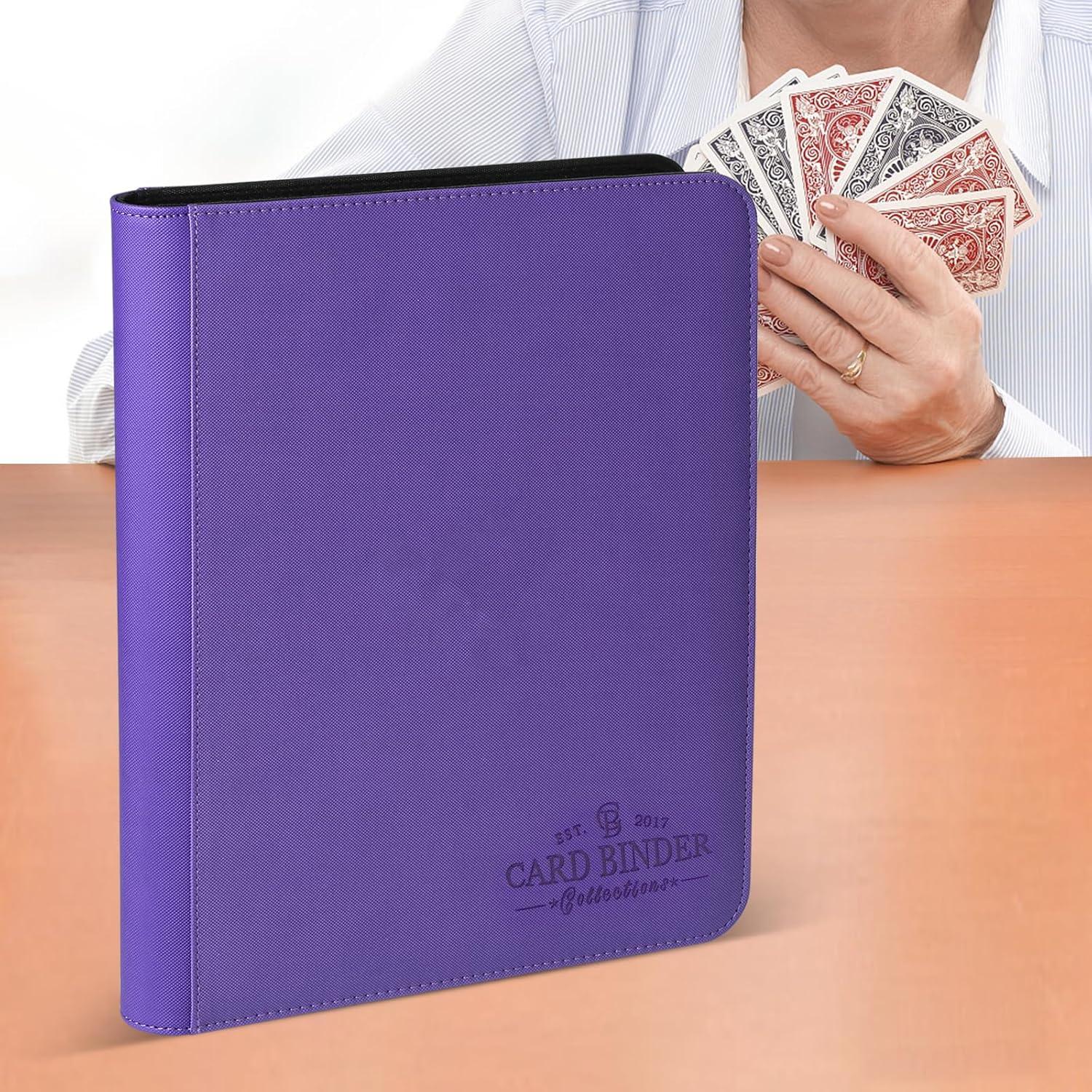 Carpeta de Tarjetas de Comercio Foalgo 16 Bolsillos Púrpura