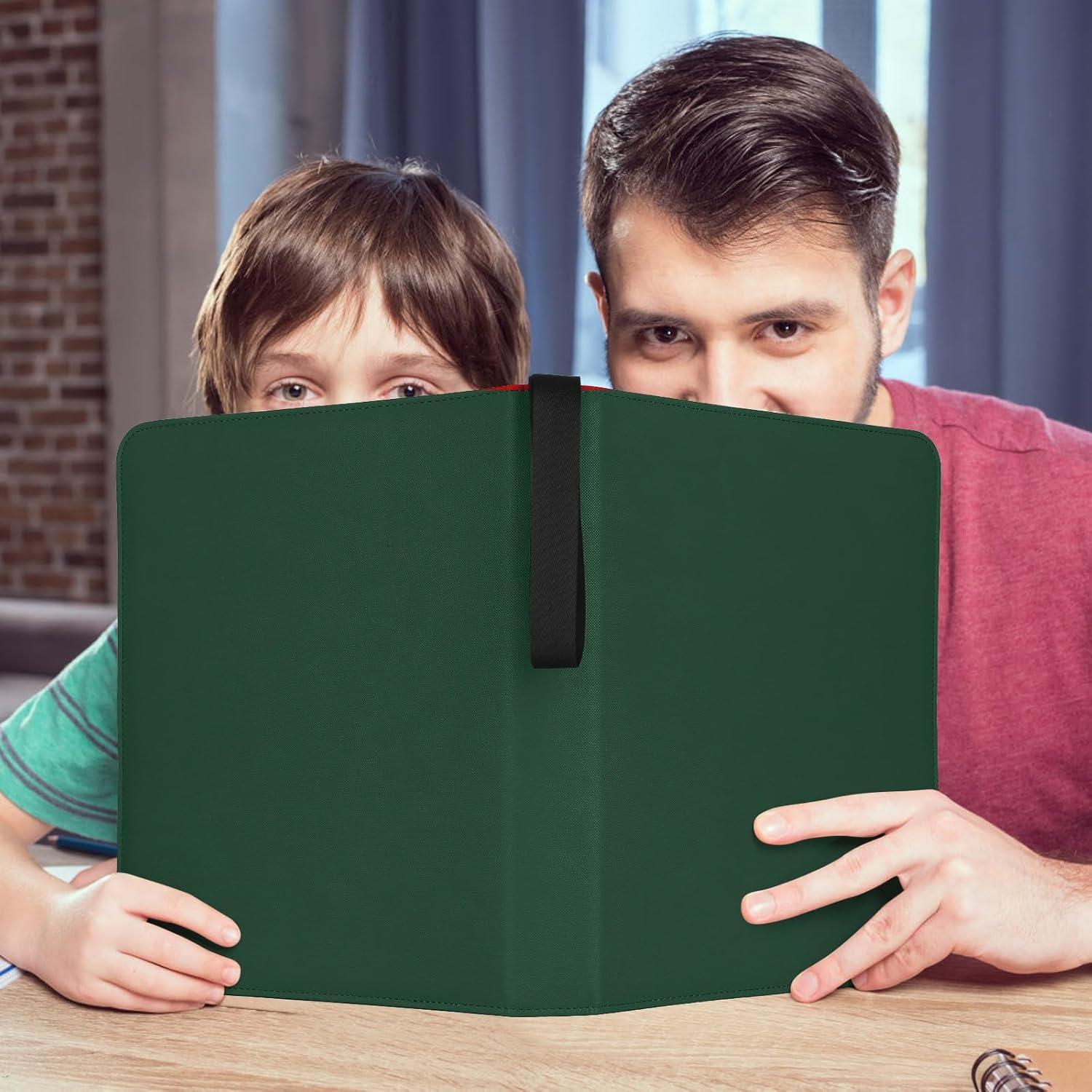 Carpeta de Tarjetas Foalgo 9 Bolsillos 720 Tarjetas Verde