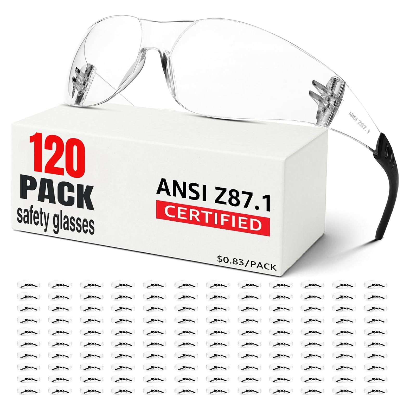 Gafas de Seguridad Transparentes Hoqiwild 120 Piezas