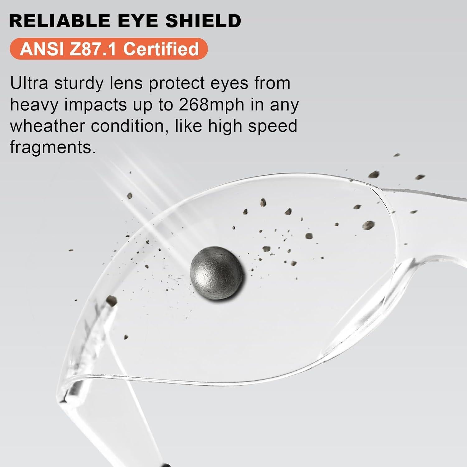 Gafas de Seguridad Transparentes Hoqiwild 120 Piezas