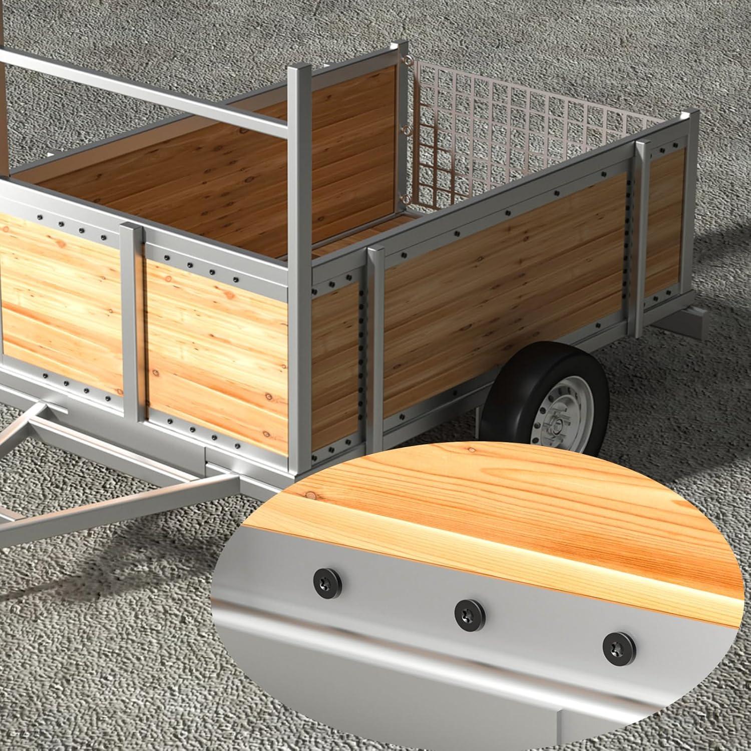 Tornillos autorroscantes VGBUY 1/4x6.35cm 30 pcs Torx plano