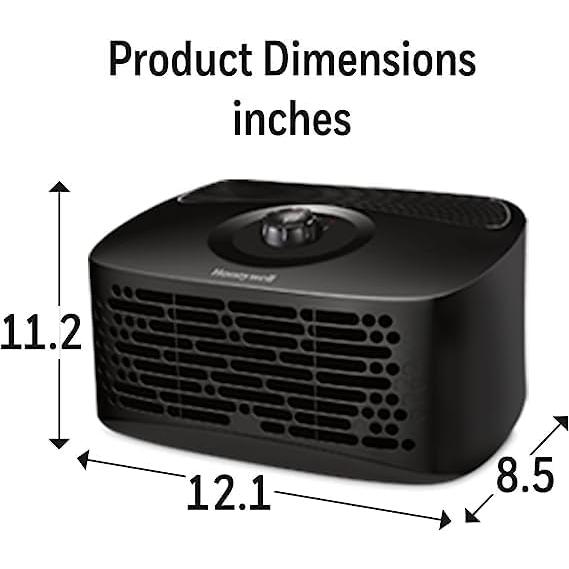 Purificador de Aire HEPA Honeywell HPA020, 41.81 m², Negro