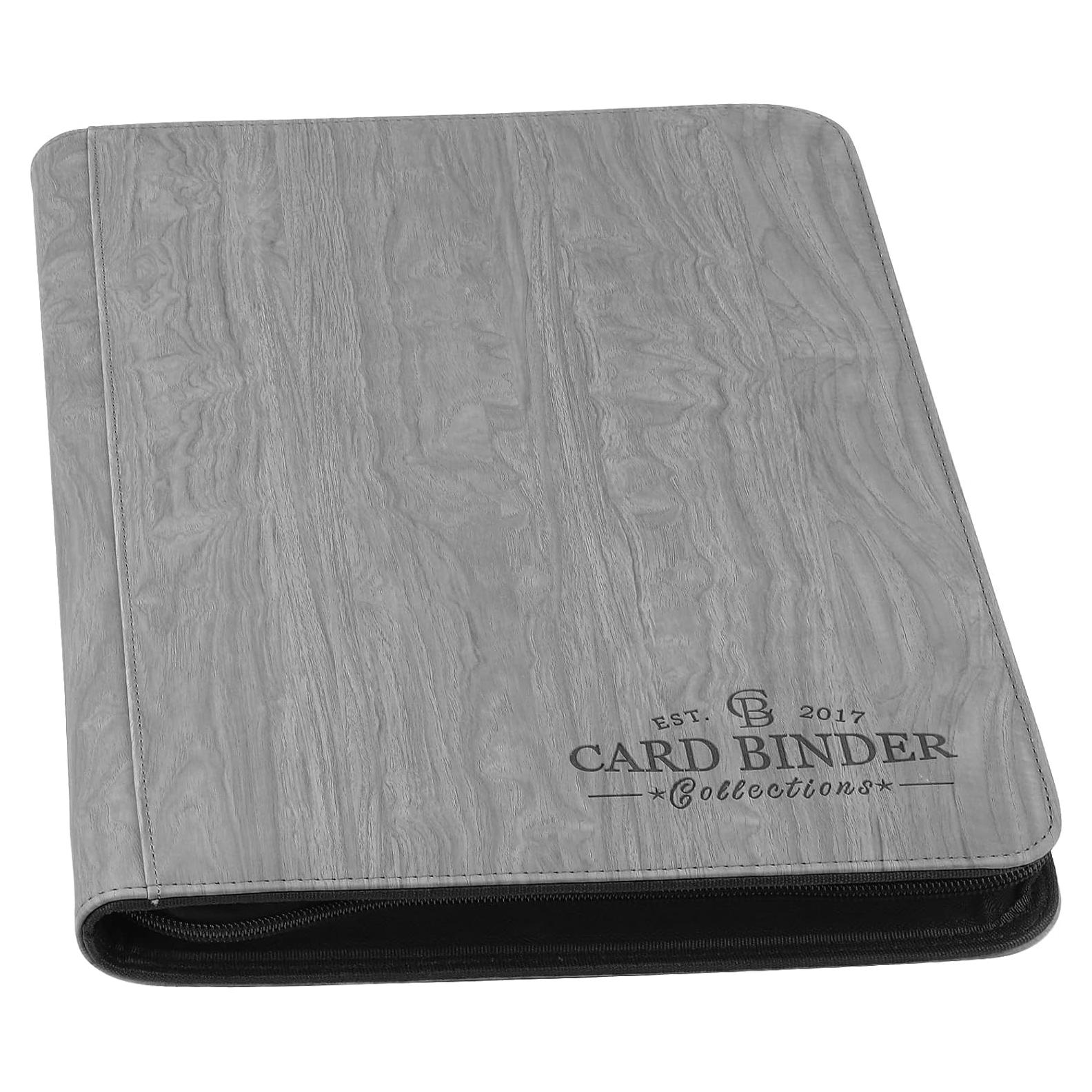 Carpeta de Tarjetas Foalgo 9 Bolsillos 540 Tarjetas Gris