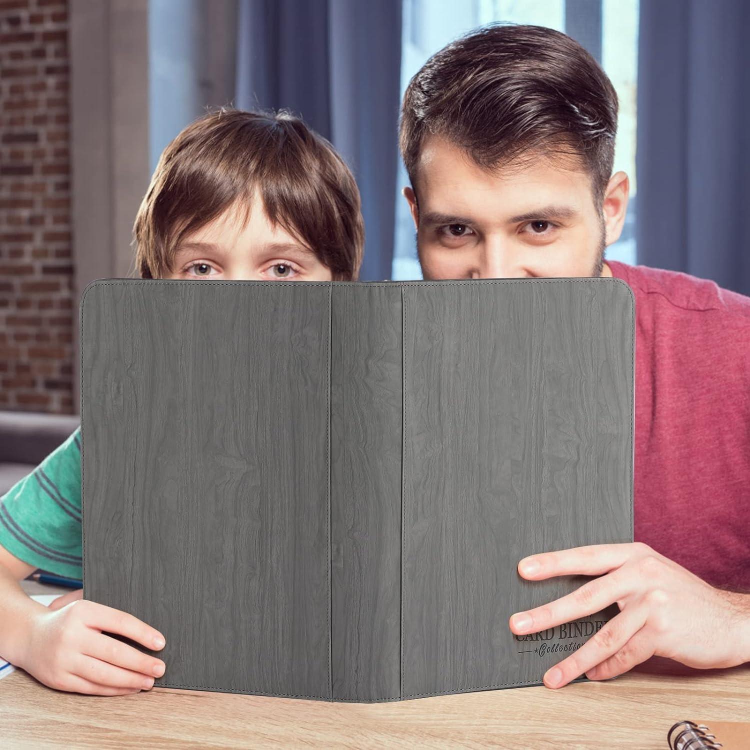 Carpeta de Tarjetas Foalgo 9 Bolsillos 540 Tarjetas Gris