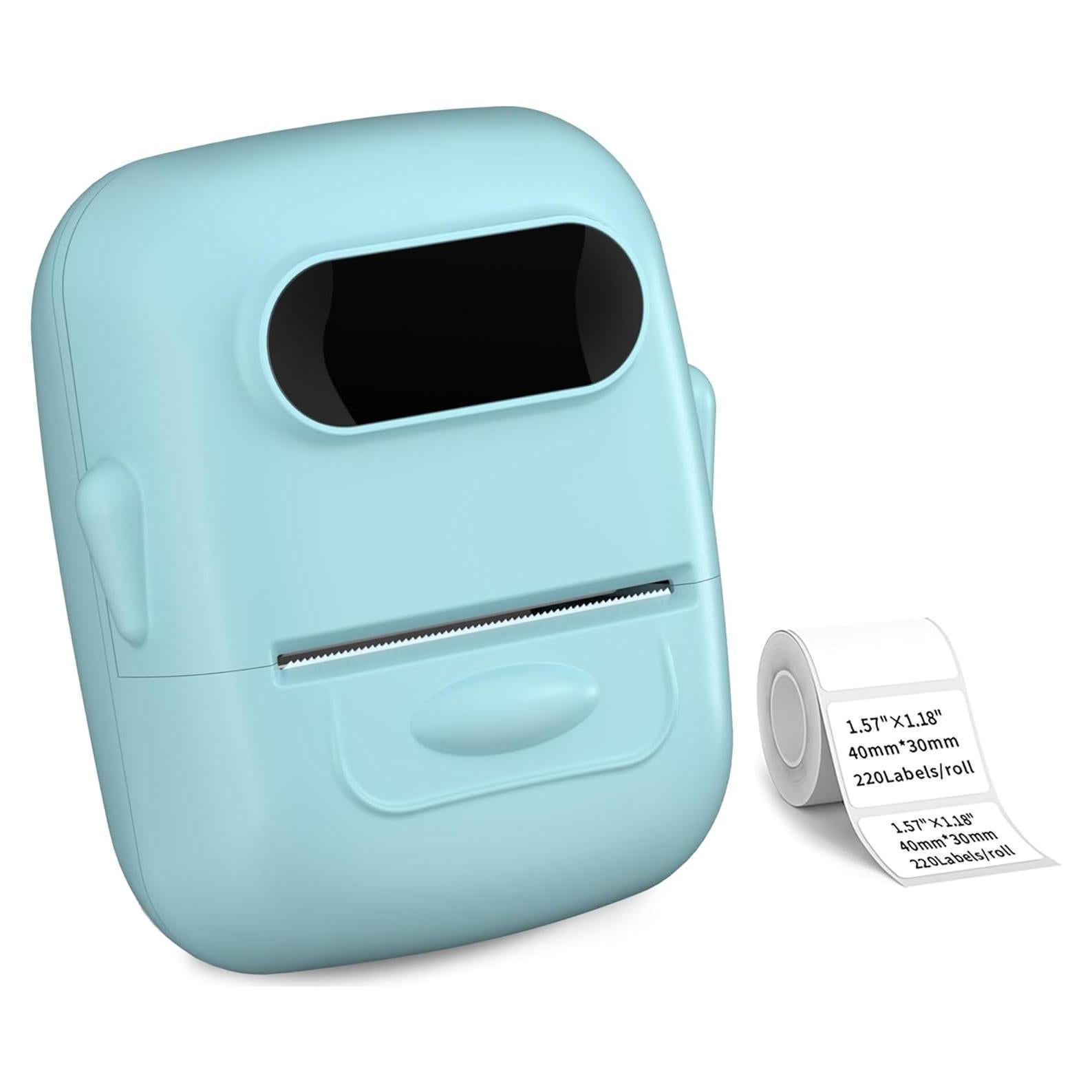 Impresora de Etiquetas Térmica Bluetooth P50 - Portátil, 200x300 dpi, Azul