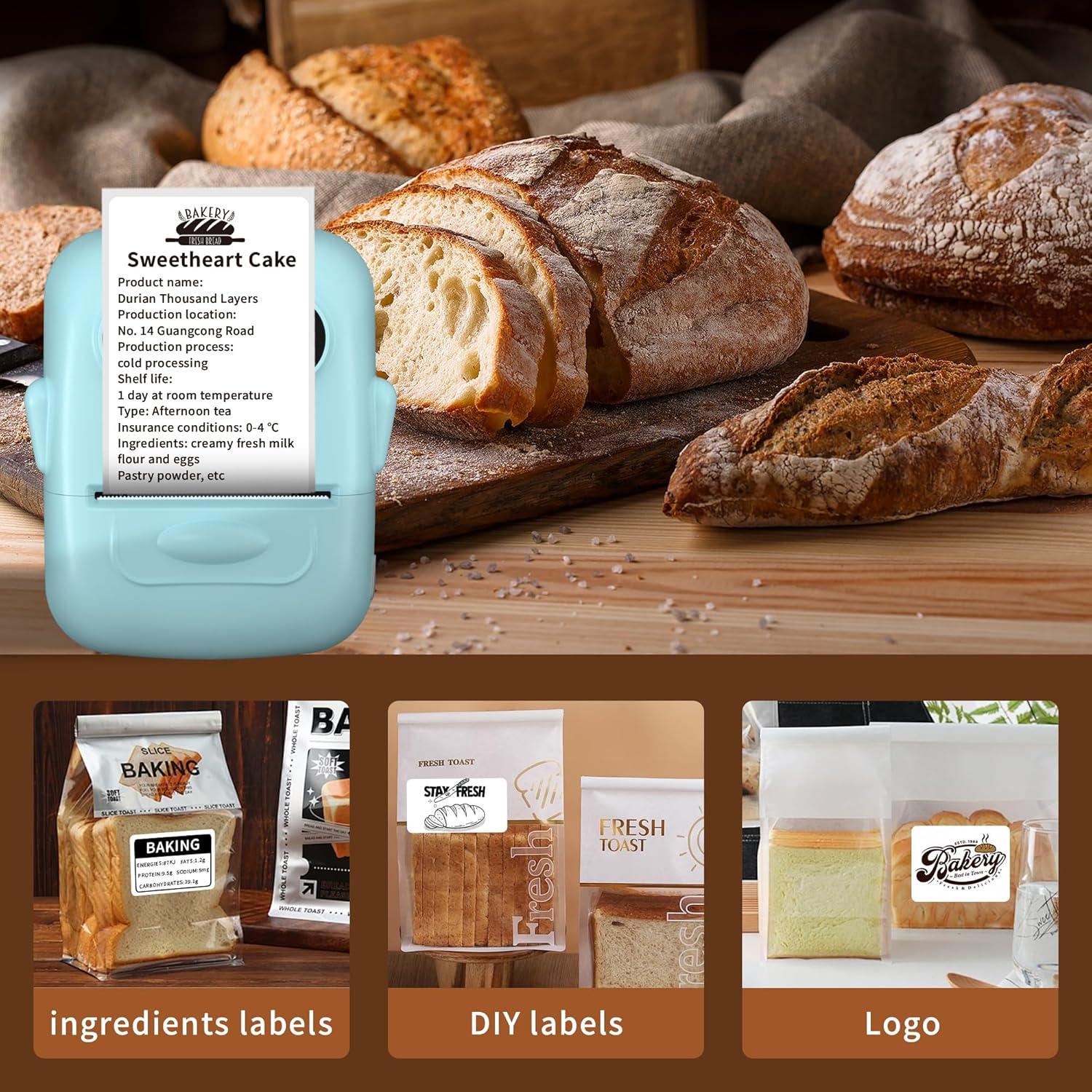 Impresora de Etiquetas Térmica Bluetooth P50 - Portátil, 200x300 dpi, Azul