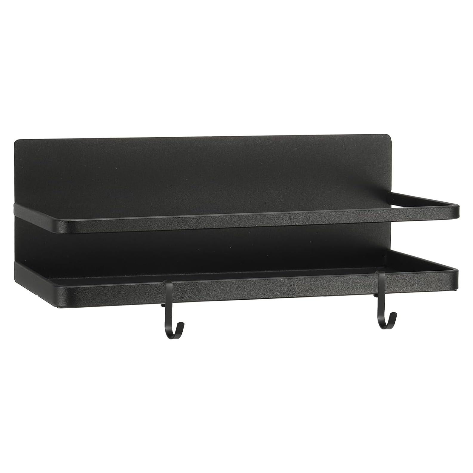 Estante Magnético para Especias PATIKIL - Negro, 24.8x11.4cm