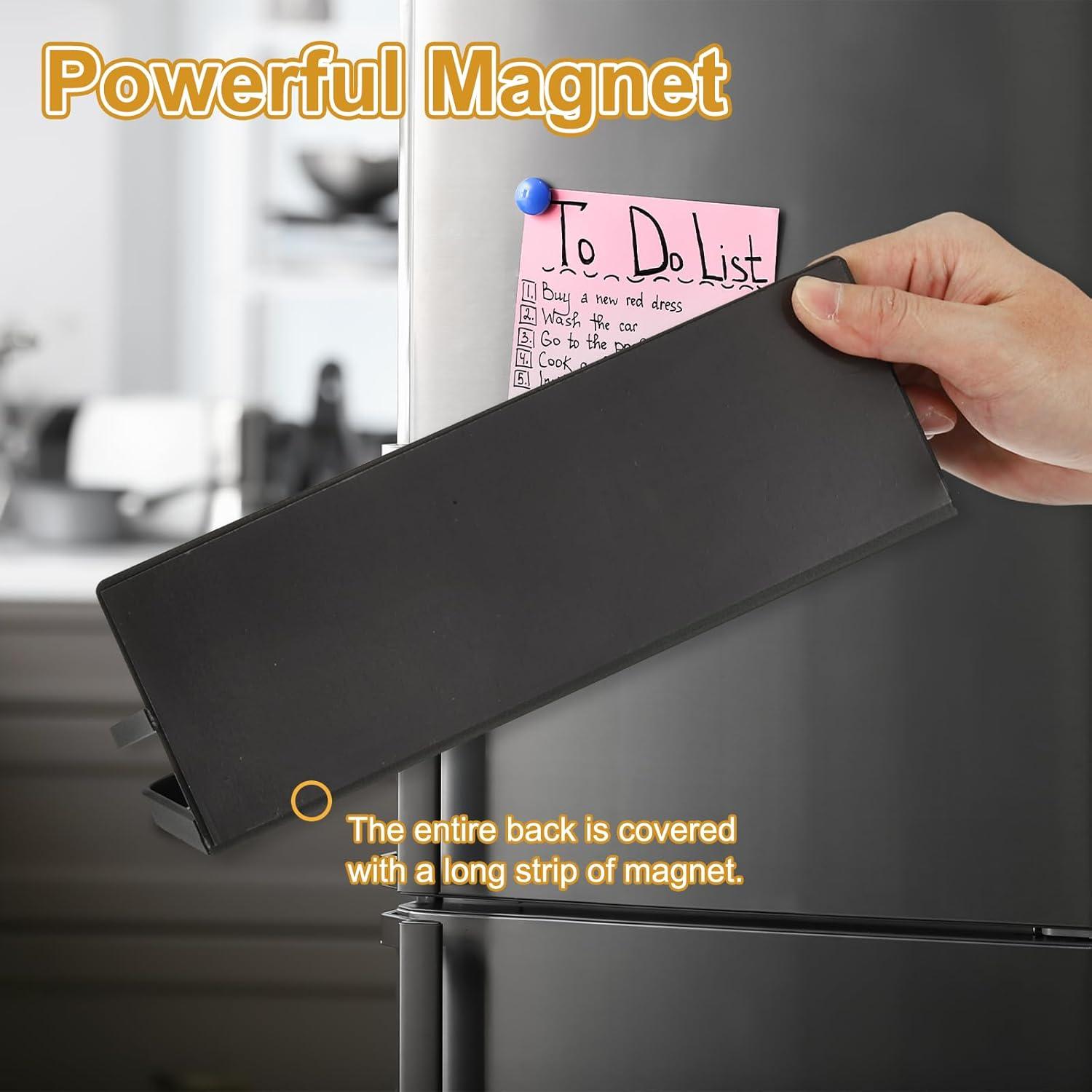 Estante Magnético para Especias PATIKIL - Negro, 24.8x11.4cm