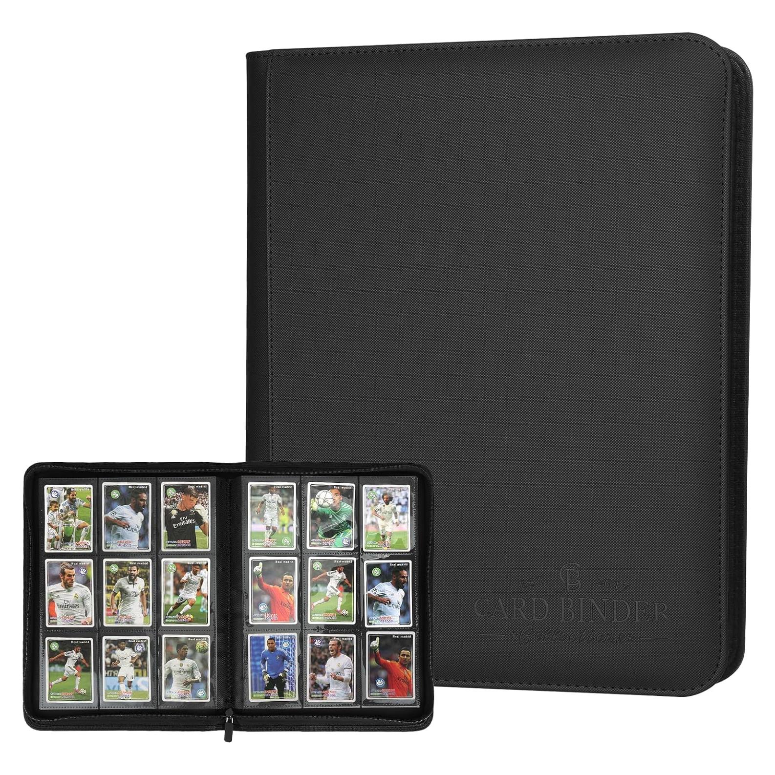 Carpeta de Tarjetas Foalgo 9 Bolsillos 540 Tarjetas Negra