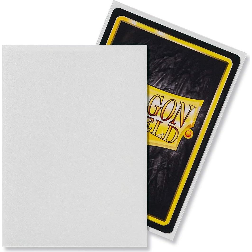 Fundas de Cartas Dragon Shield Mate Blanco 100 Unidades