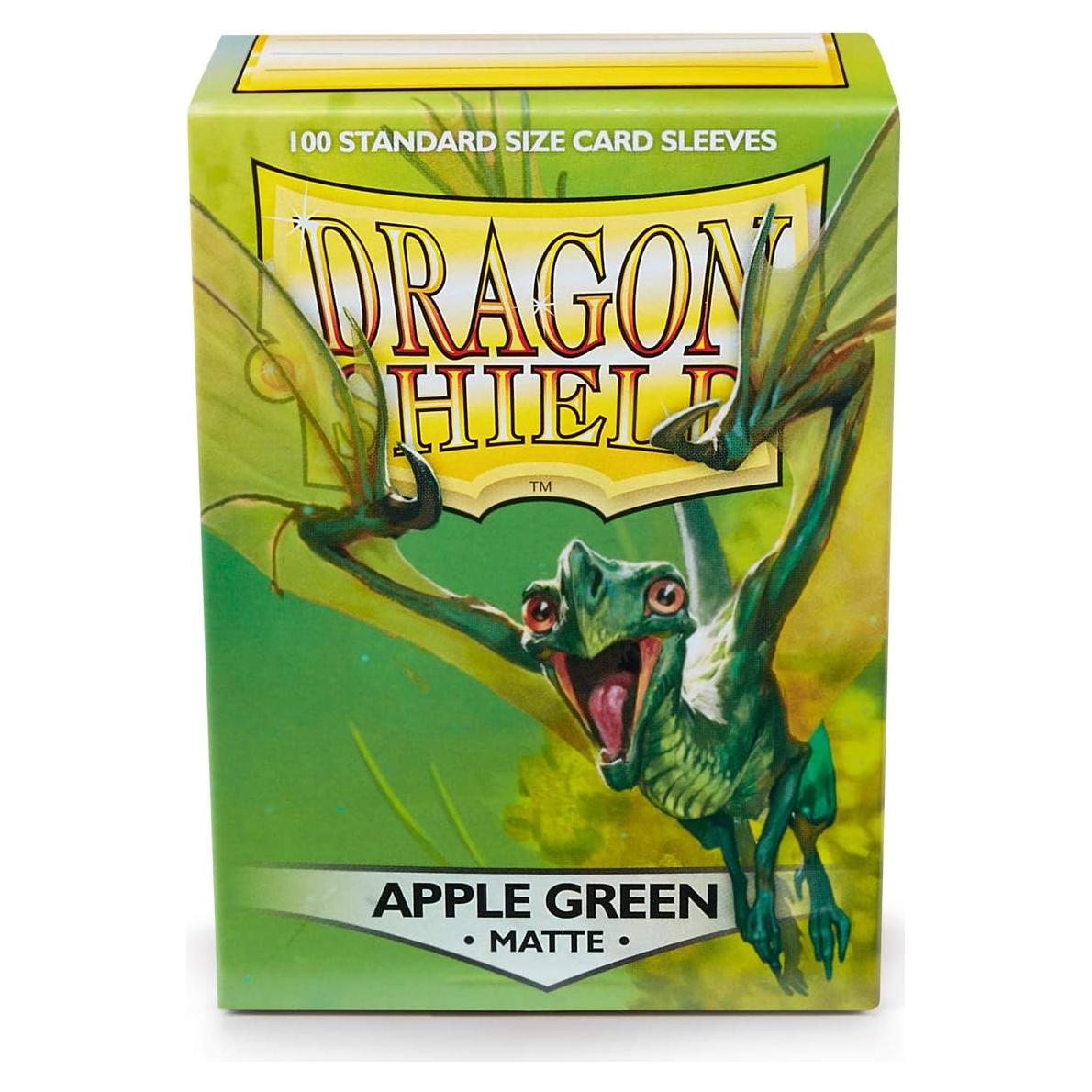 Fundas Mate Dragon Shield 100 CT para Cartas TCG Verde Manzana