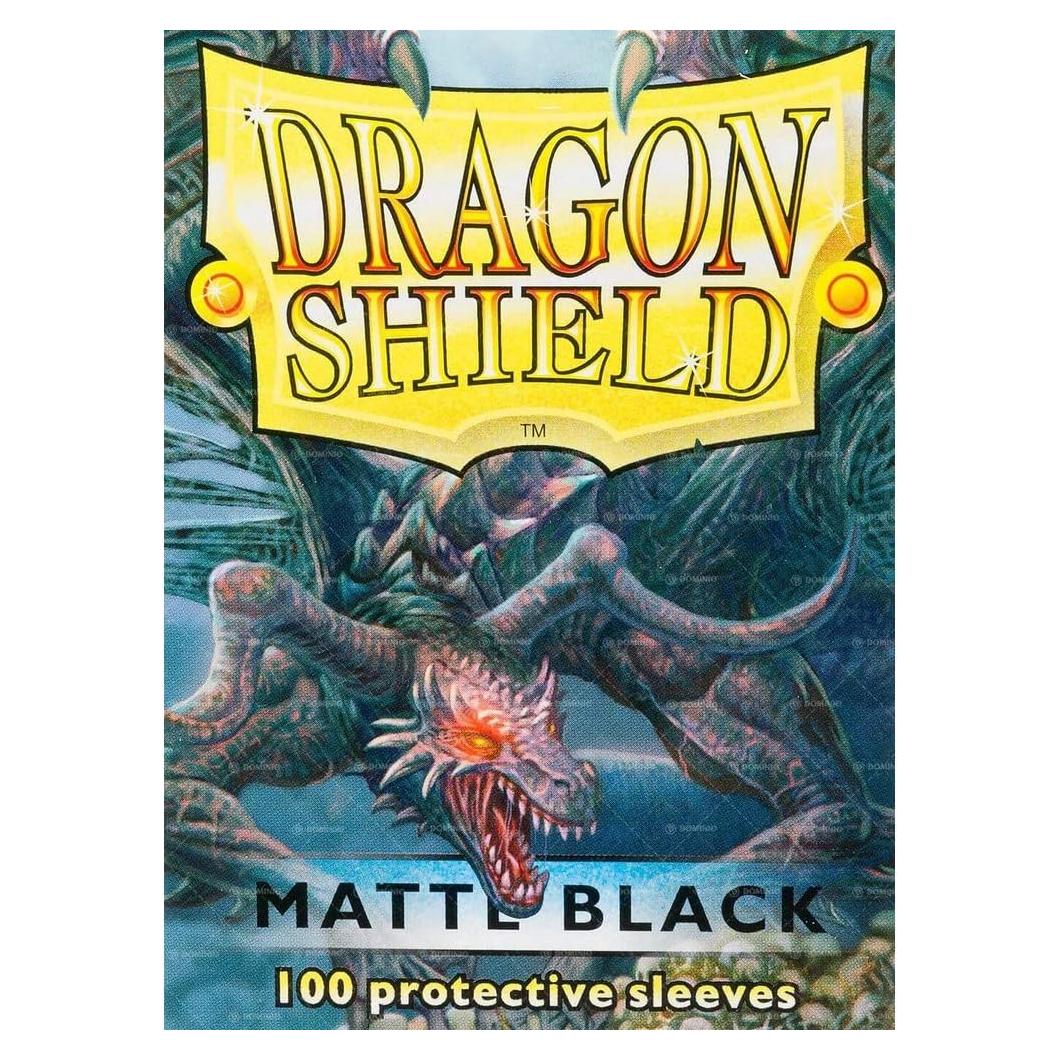 Protector de Cartas Dragon Shield Mate Negro 100 Unidades