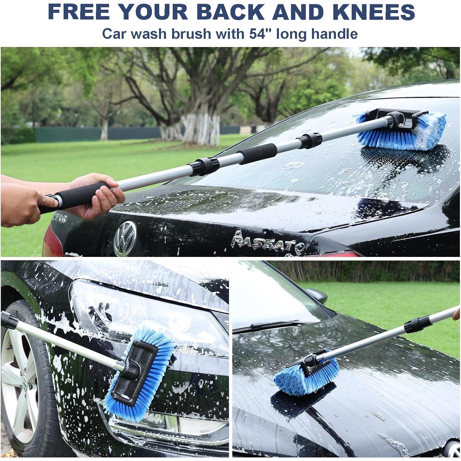 Cepillo de Lavado de Autos NAVAPAL 69" con Mango Extensible