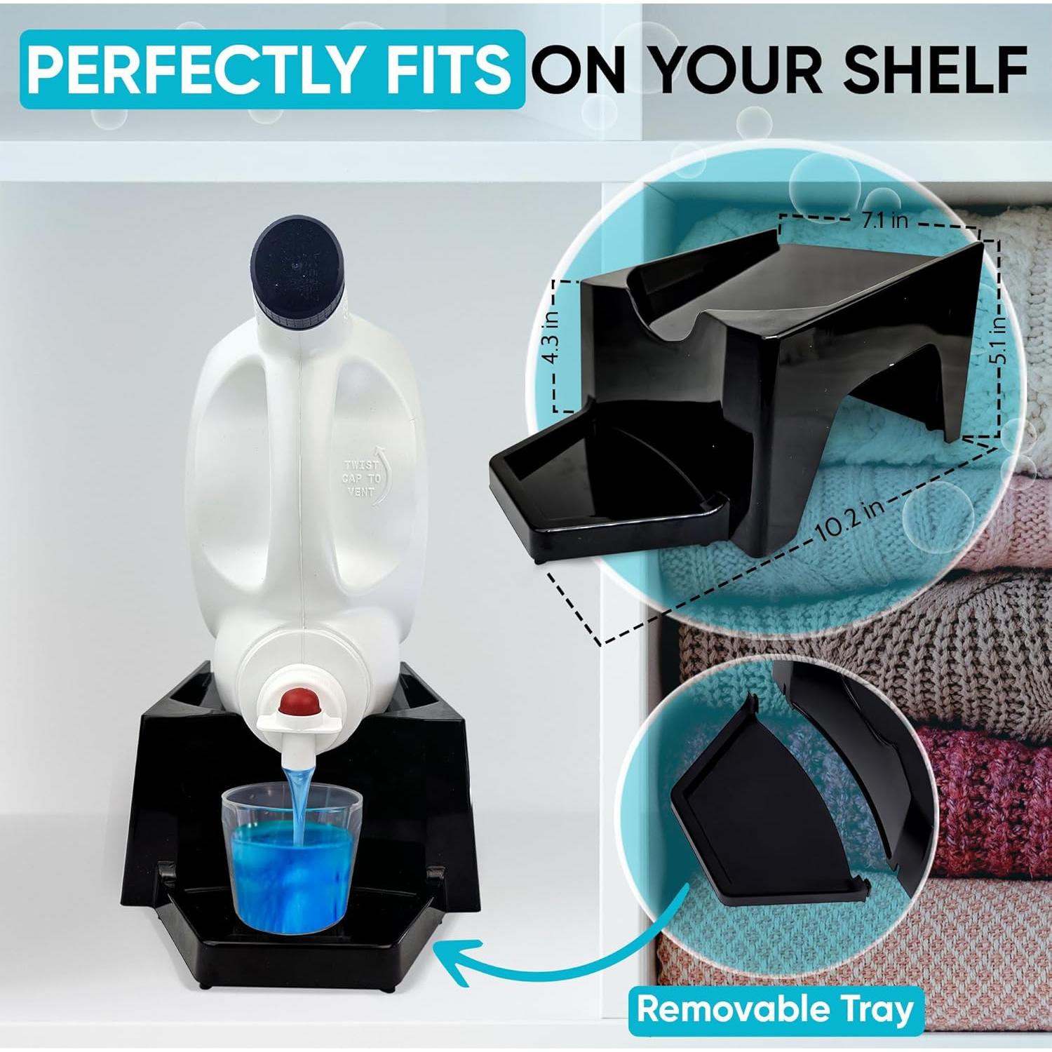 Soporte para Detergente de Lavandería Skywin con Bandeja Negra