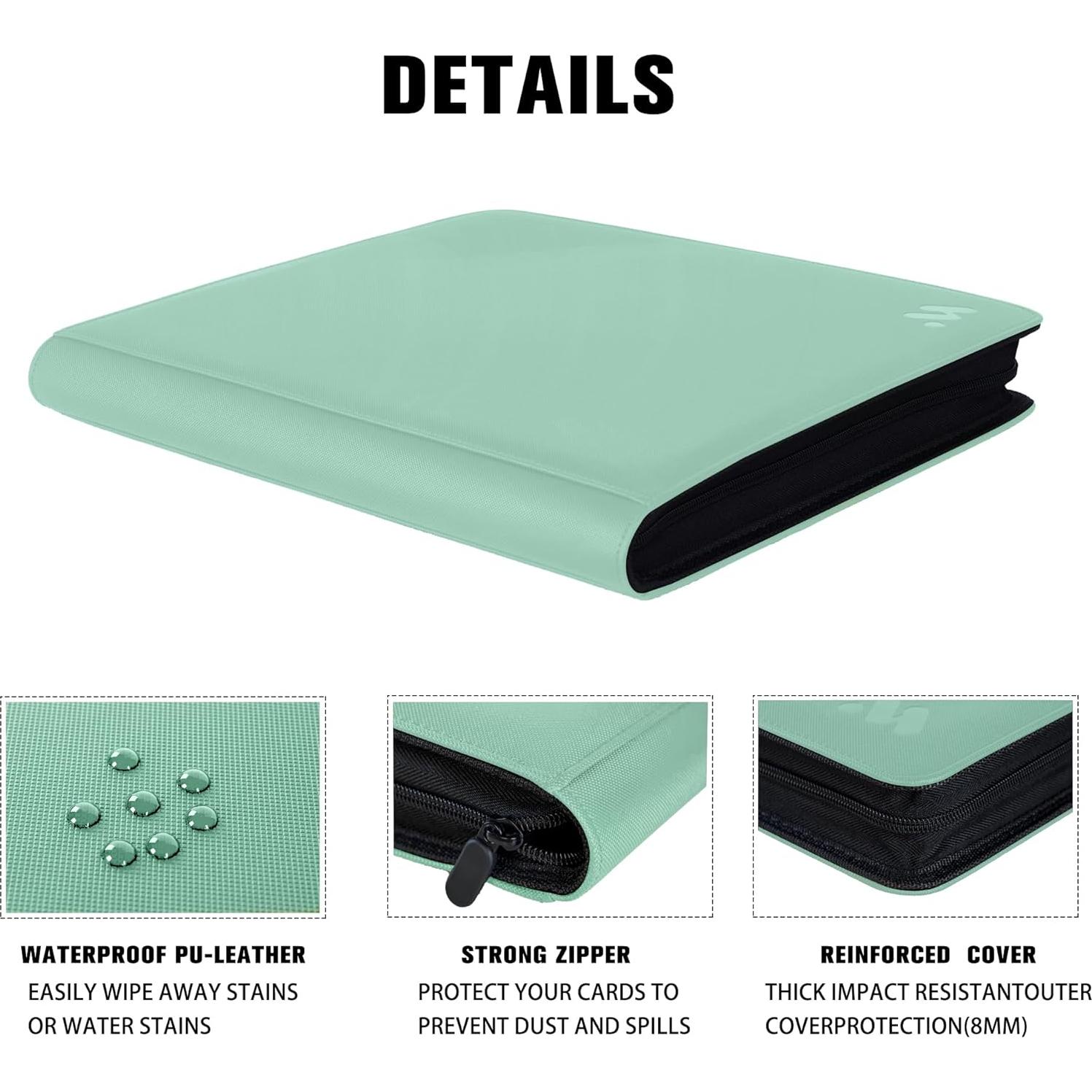 Carpeta de Tarjetas MORABTO 1000+ Pockets Verde Claro