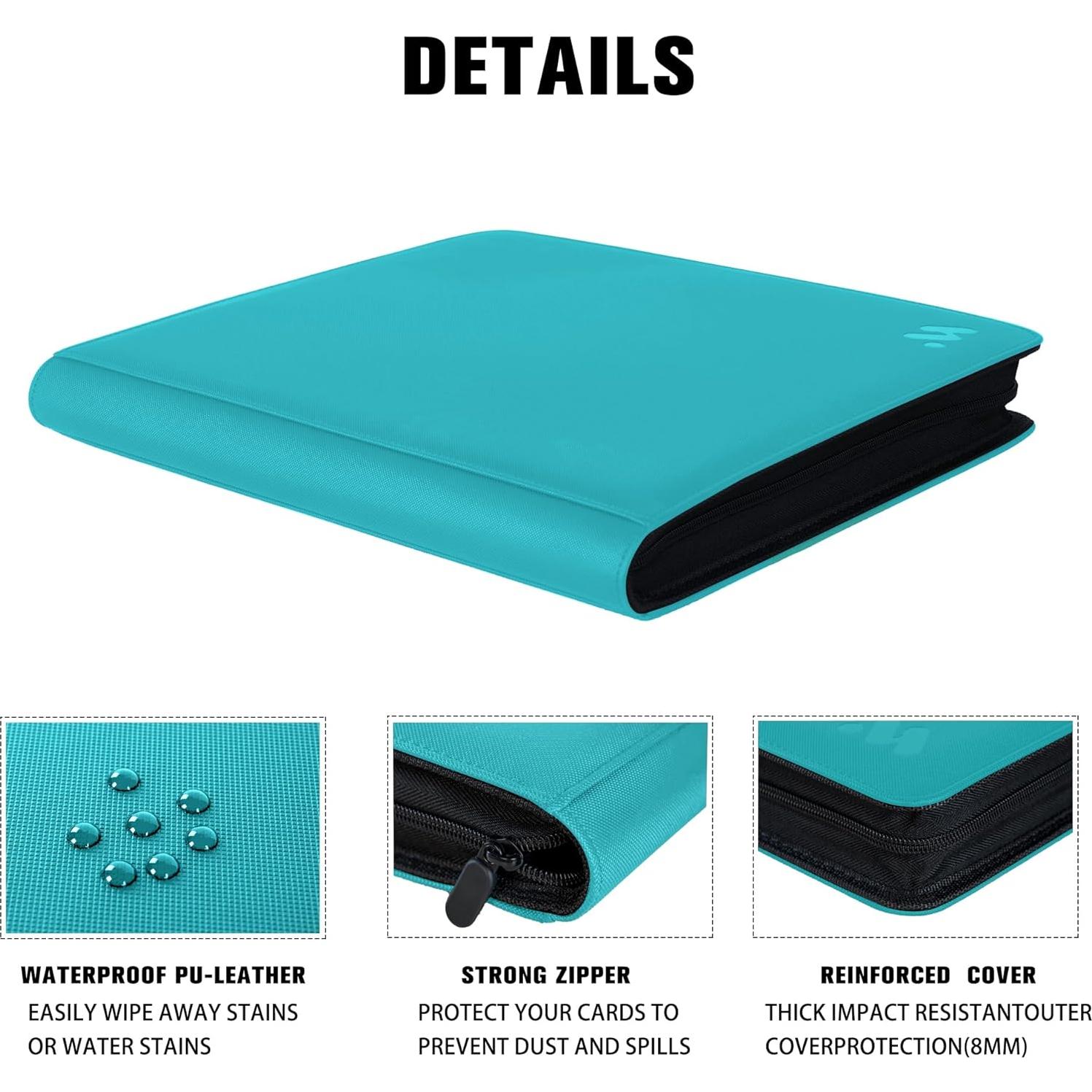 Carpeta de Tarjetas MORABTO 1000+ Pockets Verde Azulado