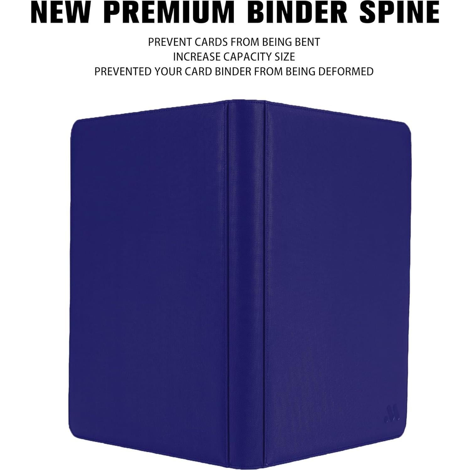 Carpeta de Tarjetas MORABTO 16 Bolsillos Azul 1024 Tarjetas