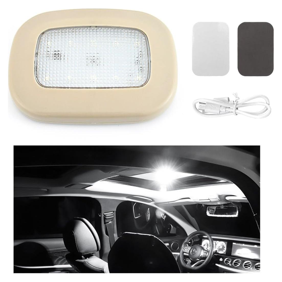 Luz de Techo Interior de Coche Ohleats Beige LED Recargable