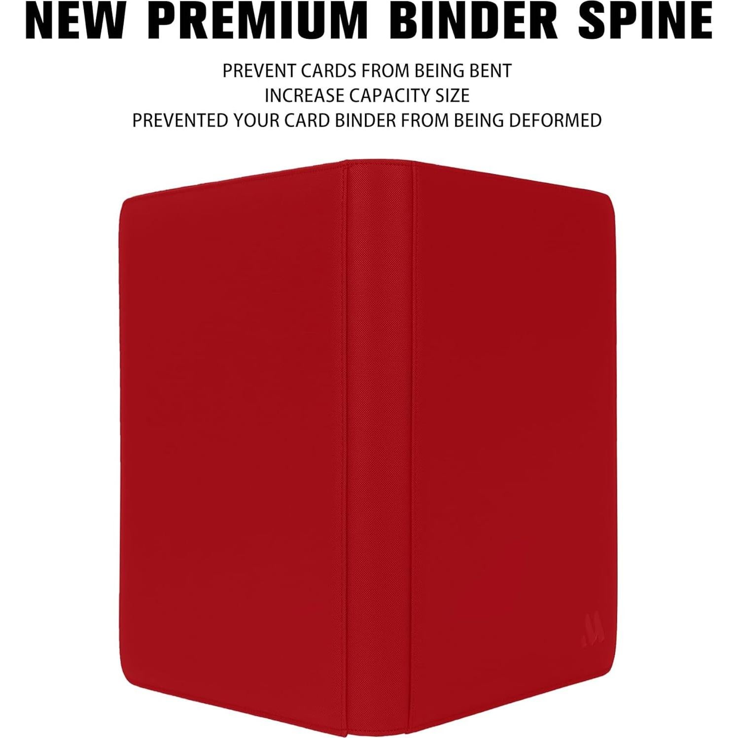 Carpeta de Tarjetas MORABTO 16 Bolsillos Rojo 1024 Tarjetas