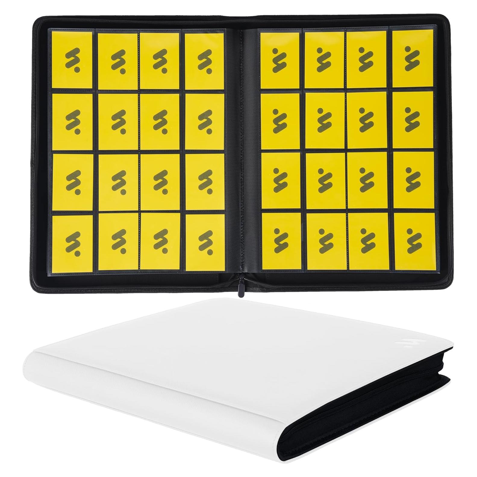 Carpeta de Tarjetas MORABTO 16 Bolsillos Blanca 1024 Tarjetas