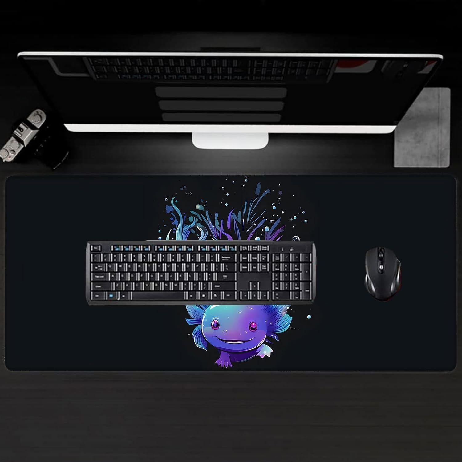 Alfombrilla de Ratón Grande VODRM Axolotl Antideslizante 80x30cm