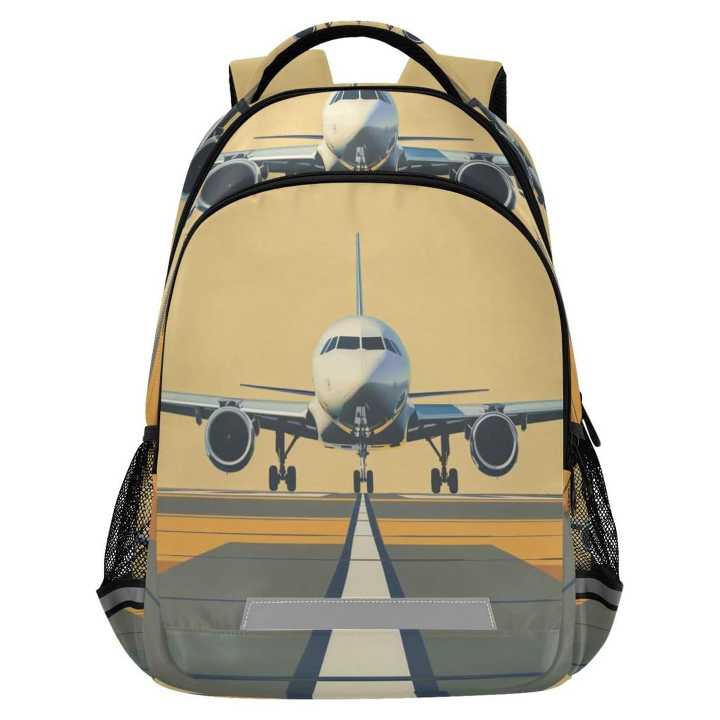 Mochila Escolar Niños WEVIBOFU Aviación 42.5x29.5x17.5cm