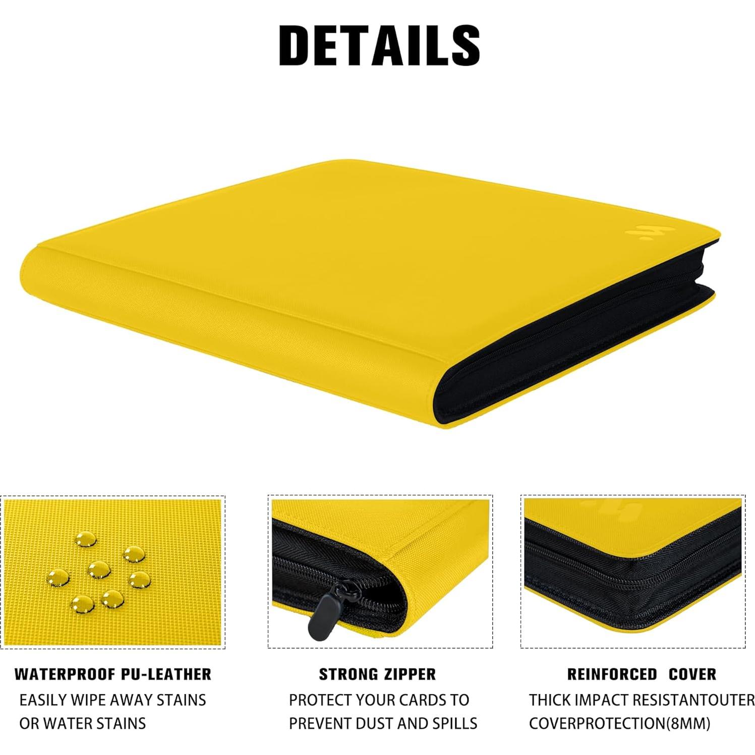Carpeta de Tarjetas MORABTO 1000+ Pockets Amarillo