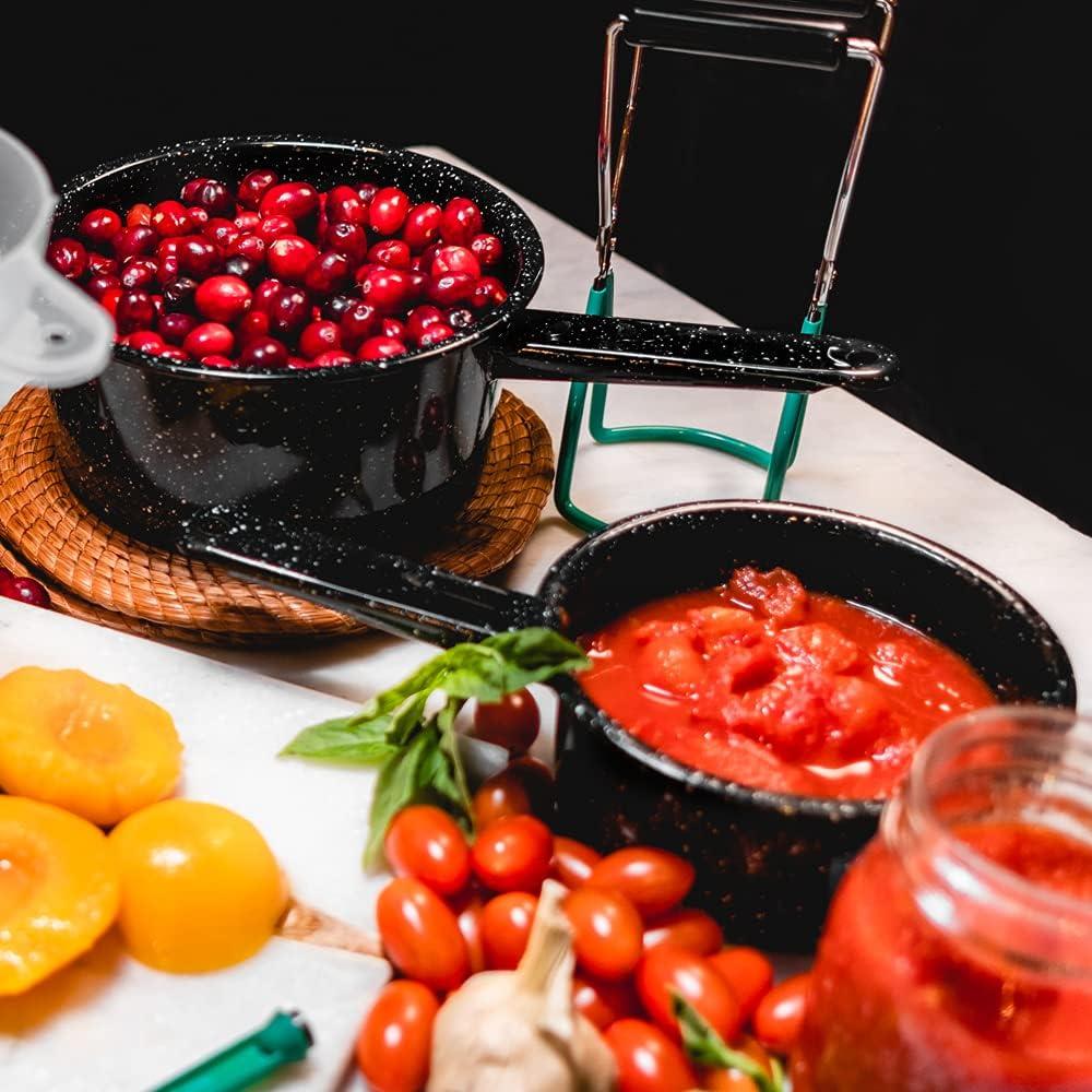 Juego de Cacerolas Granite Ware 1 y 2 Qt Acero Esmaltado