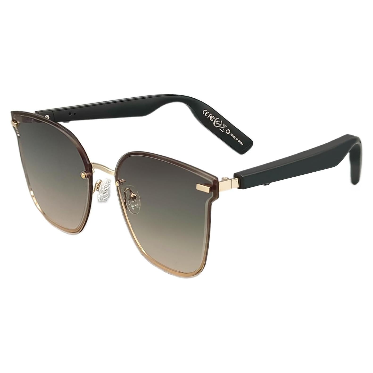 Gafas de sol Bluetooth RERBO J6-8 UV400 Verde