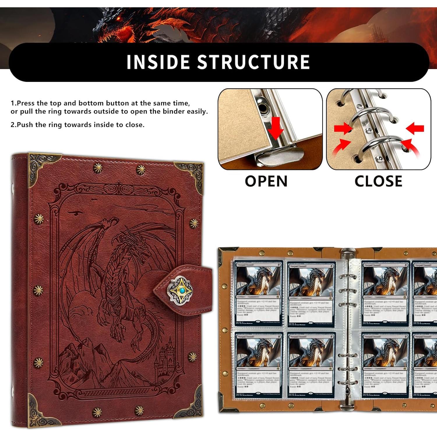 Carpeta de Tarjetas DDFE DUROTAN 240 Tarjetas Vintage Roja