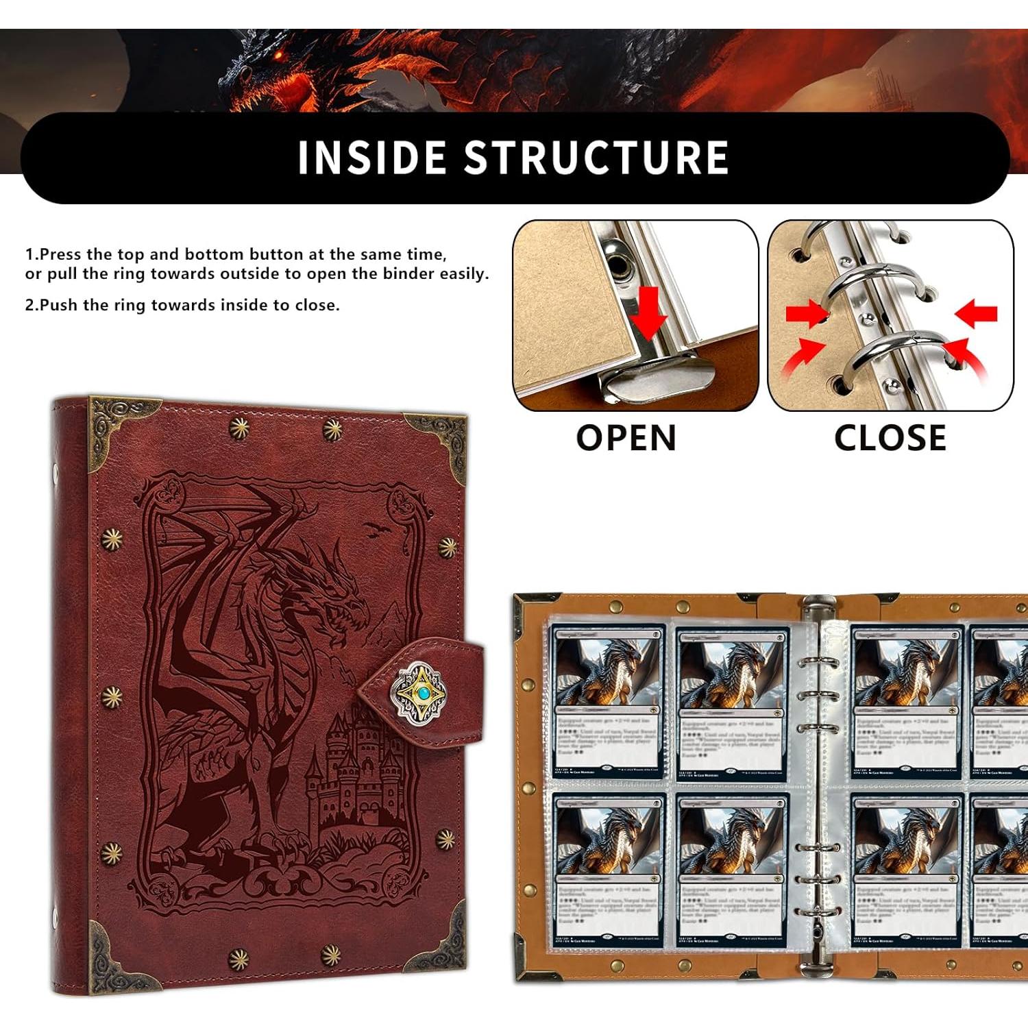 Carpeta de Tarjetas DDFE DUROTAN 30 Páginas Vintage Rojo