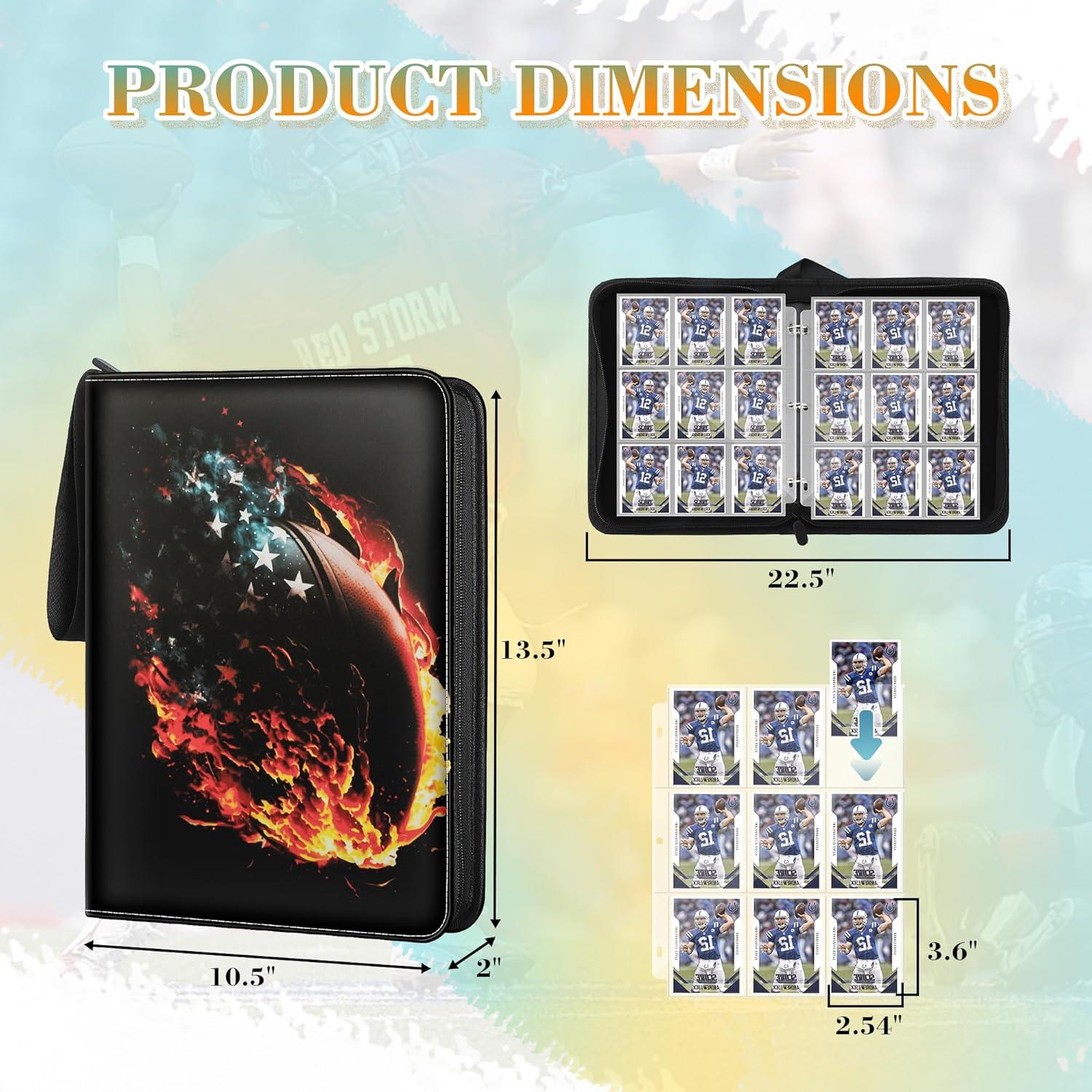 Carpeta de Fundas para Tarjetas TCGUARD 900 Bolsillos Fútbol