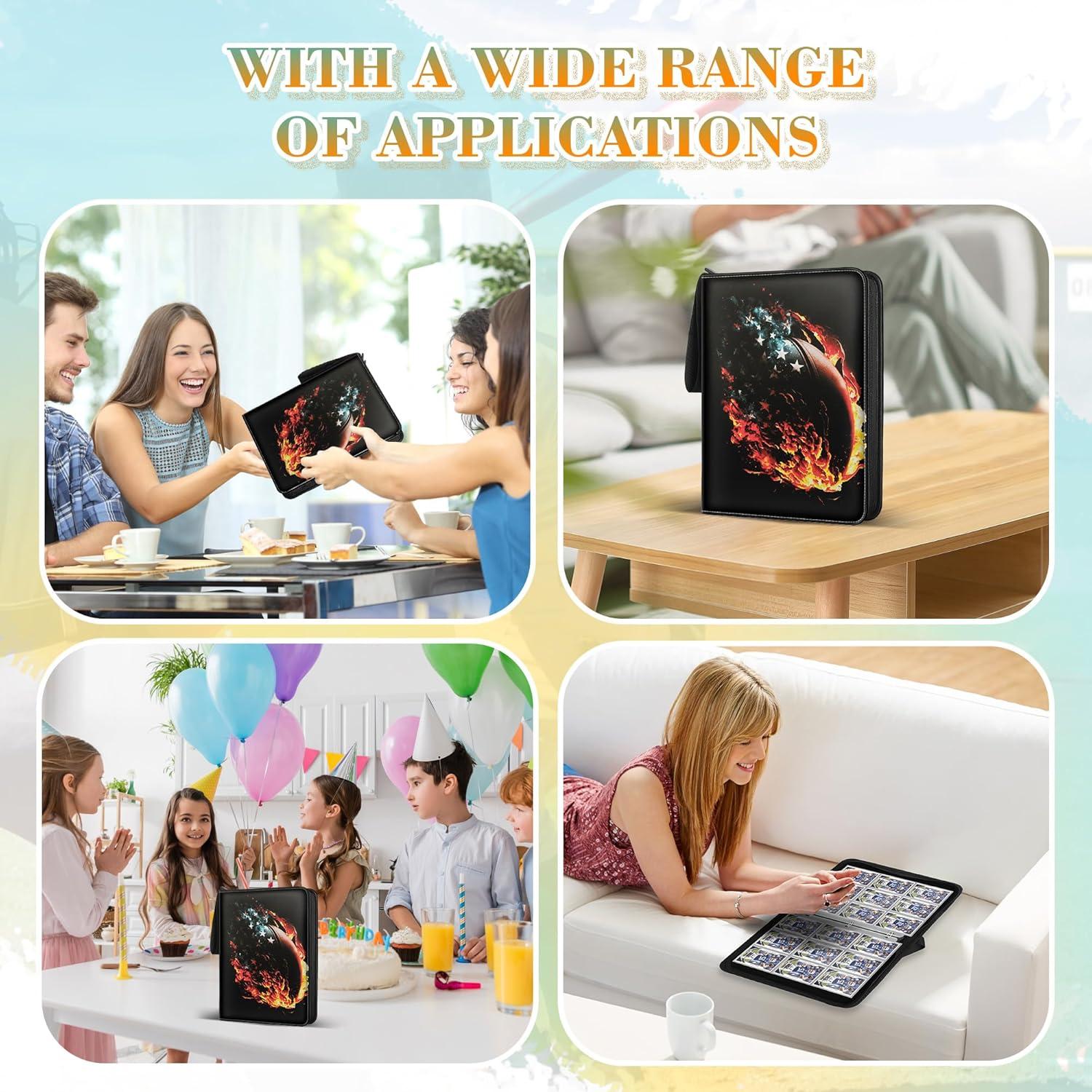 Carpeta de Fundas para Tarjetas TCGUARD 900 Bolsillos Fútbol