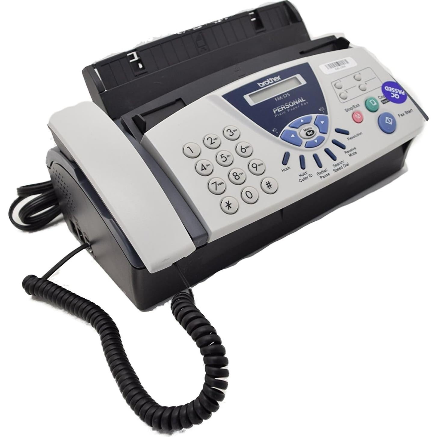 Fax Brother FAX-575, Teléfono y Copiadora, 400x400 dpi