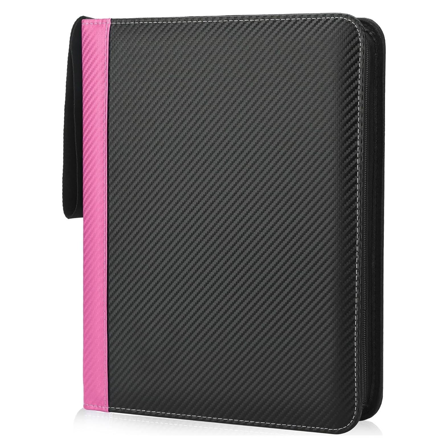 Carpeta de Tarjetas TCGUARD Rosa 900 Bolsillos PU