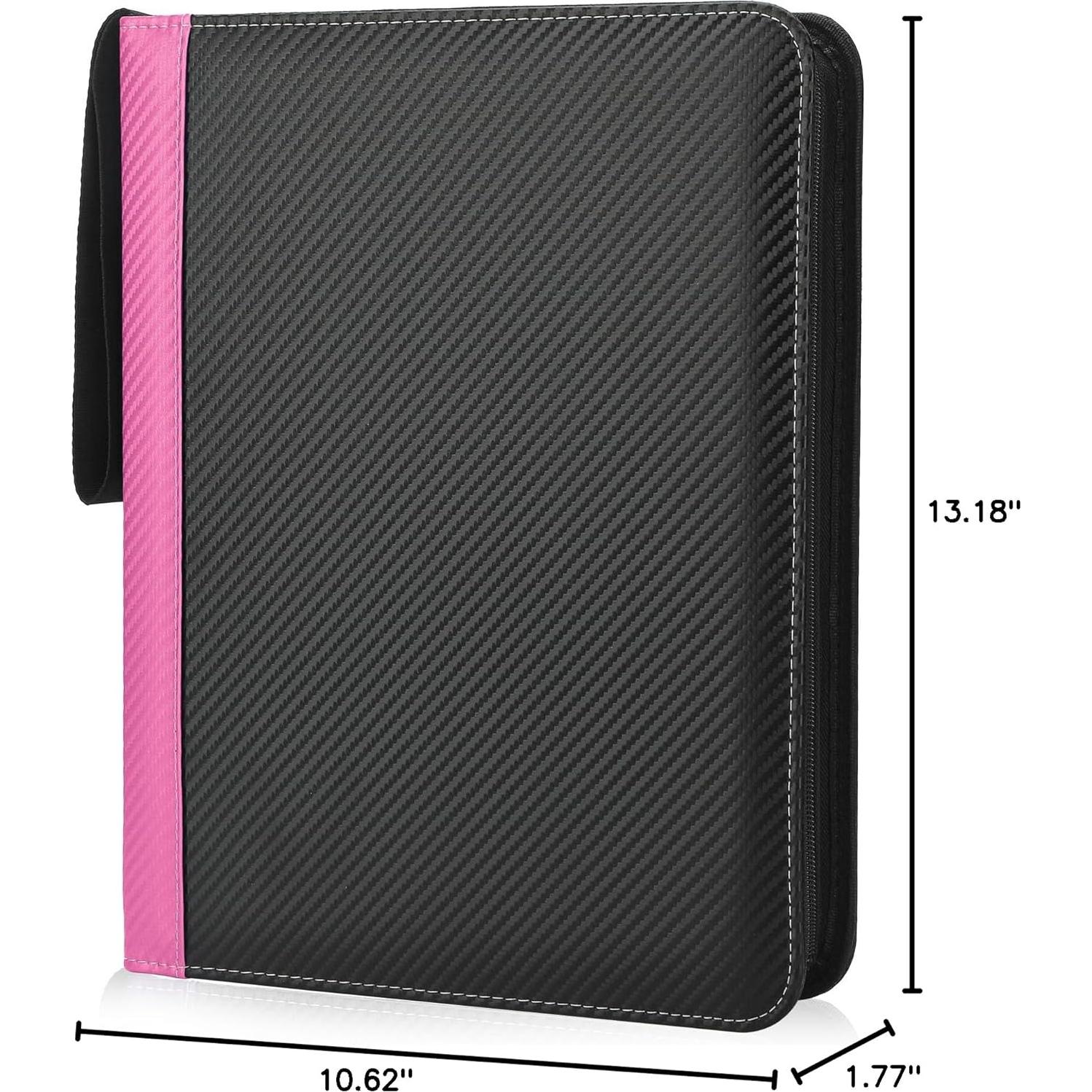 Carpeta de Tarjetas TCGUARD Rosa 900 Bolsillos PU