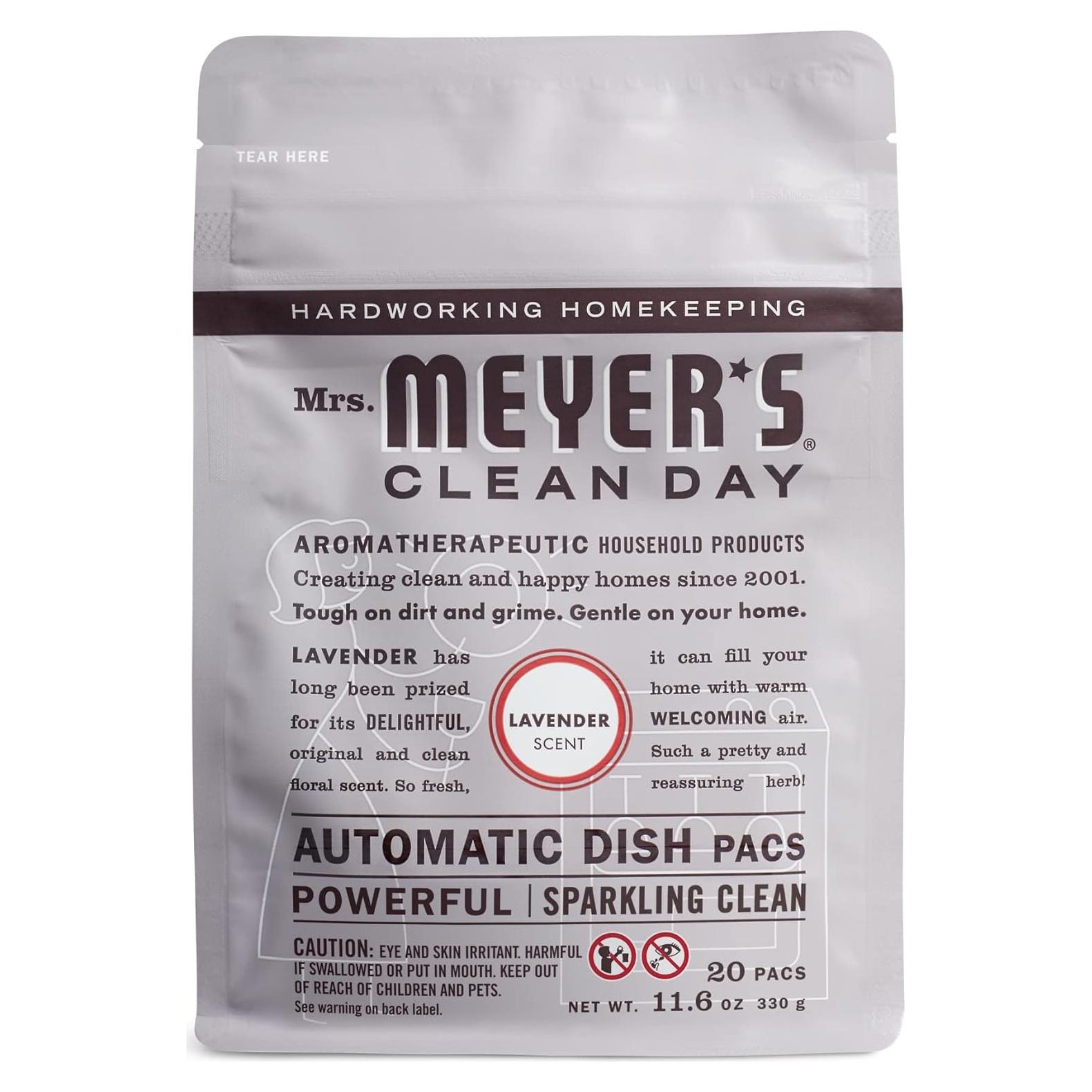 Cápsulas Automáticas para Lavavajillas Mrs. Meyer's Lavanda 20 Unidades