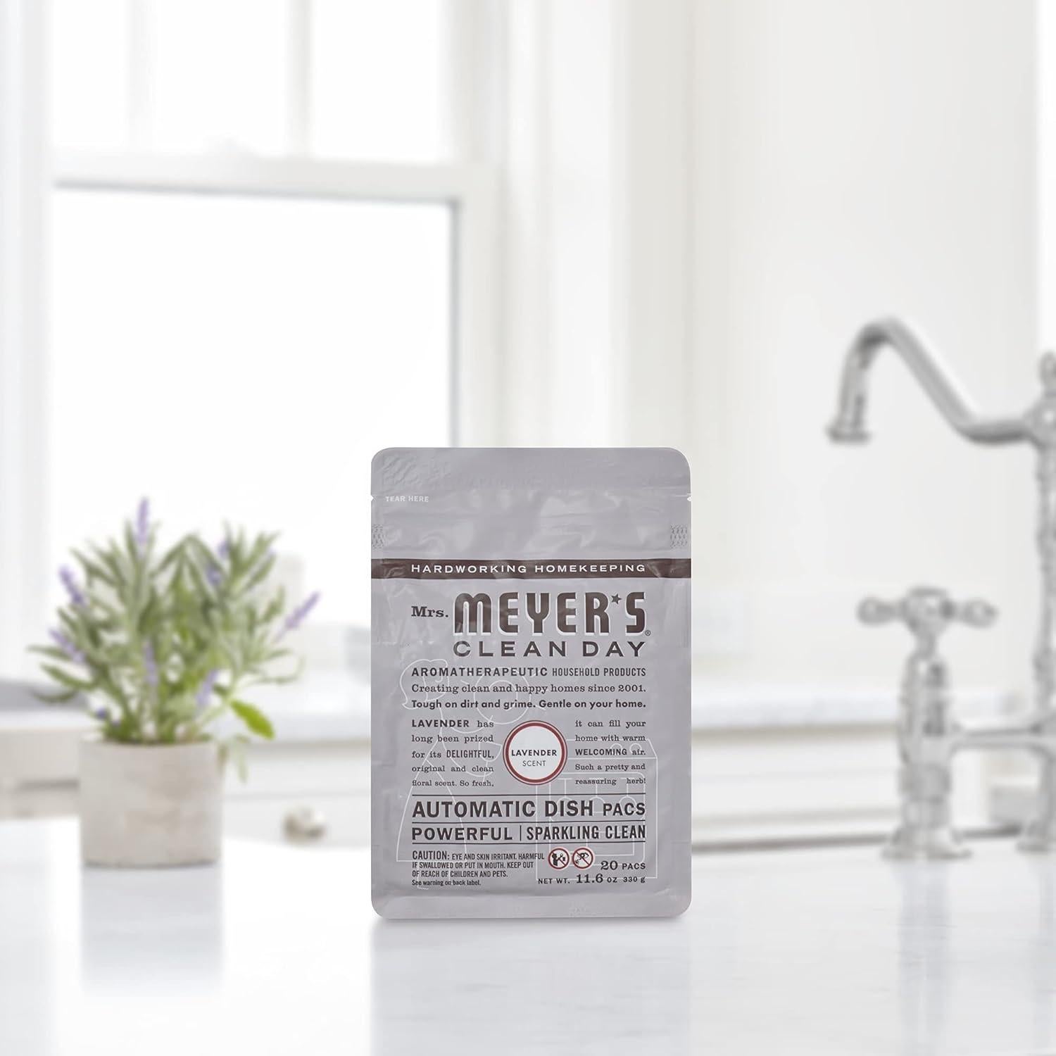 Cápsulas Automáticas para Lavavajillas Mrs. Meyer's Lavanda 20 Unidades
