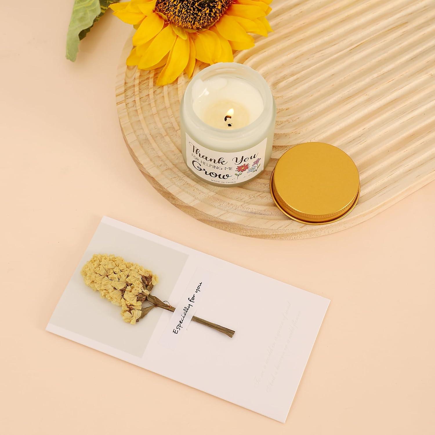 Cesta de Regalo WSYEAR para Mamá - Lámpara, Vela, Toalla y Más