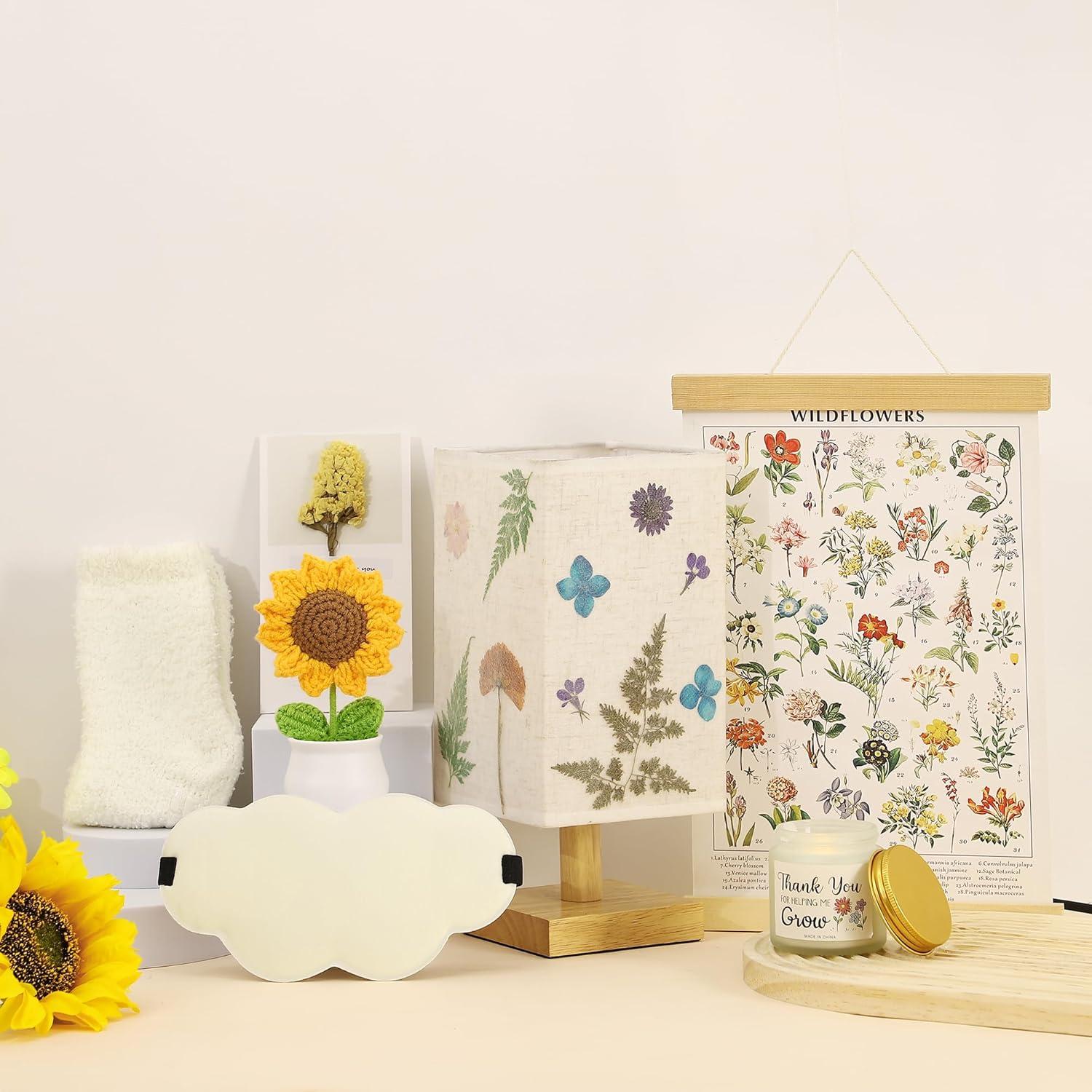 Cesta de Regalo WSYEAR para Mamá - Lámpara, Vela, Toalla y Más