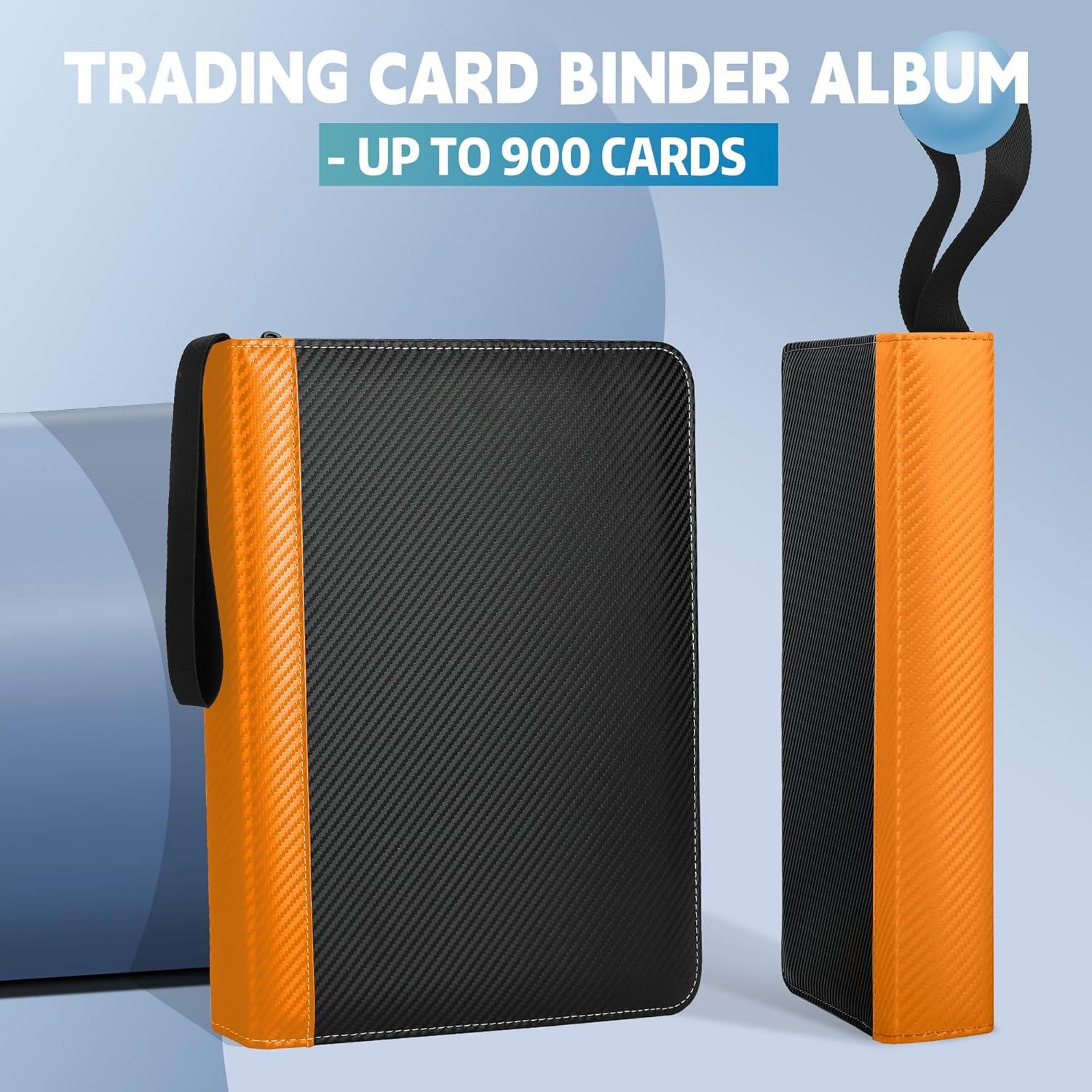 Carpeta de Tarjetas TCGUARD 900 Bolsillos Naranja