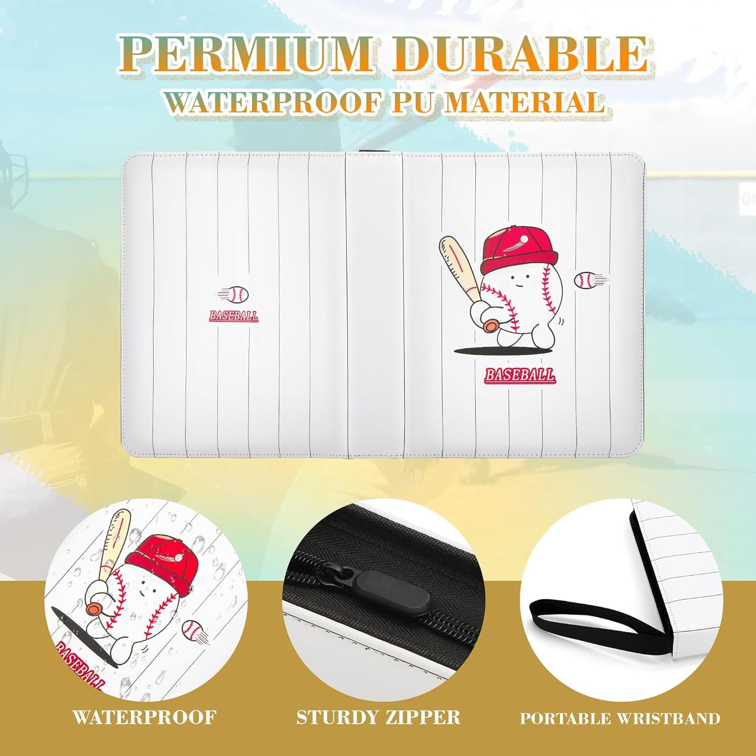 Carpeta de Tarjetas TCGUARD 900 Bolsillos Doble Cara Rojo