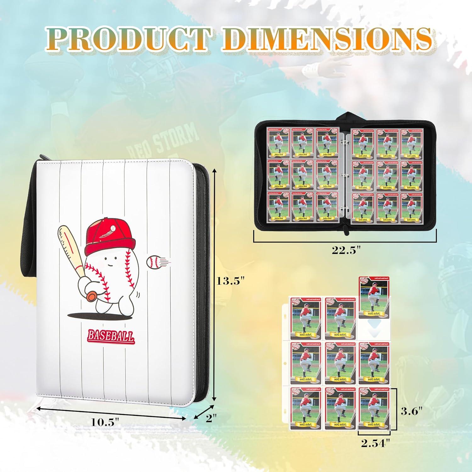 Carpeta de Tarjetas TCGUARD 900 Bolsillos Doble Cara Rojo